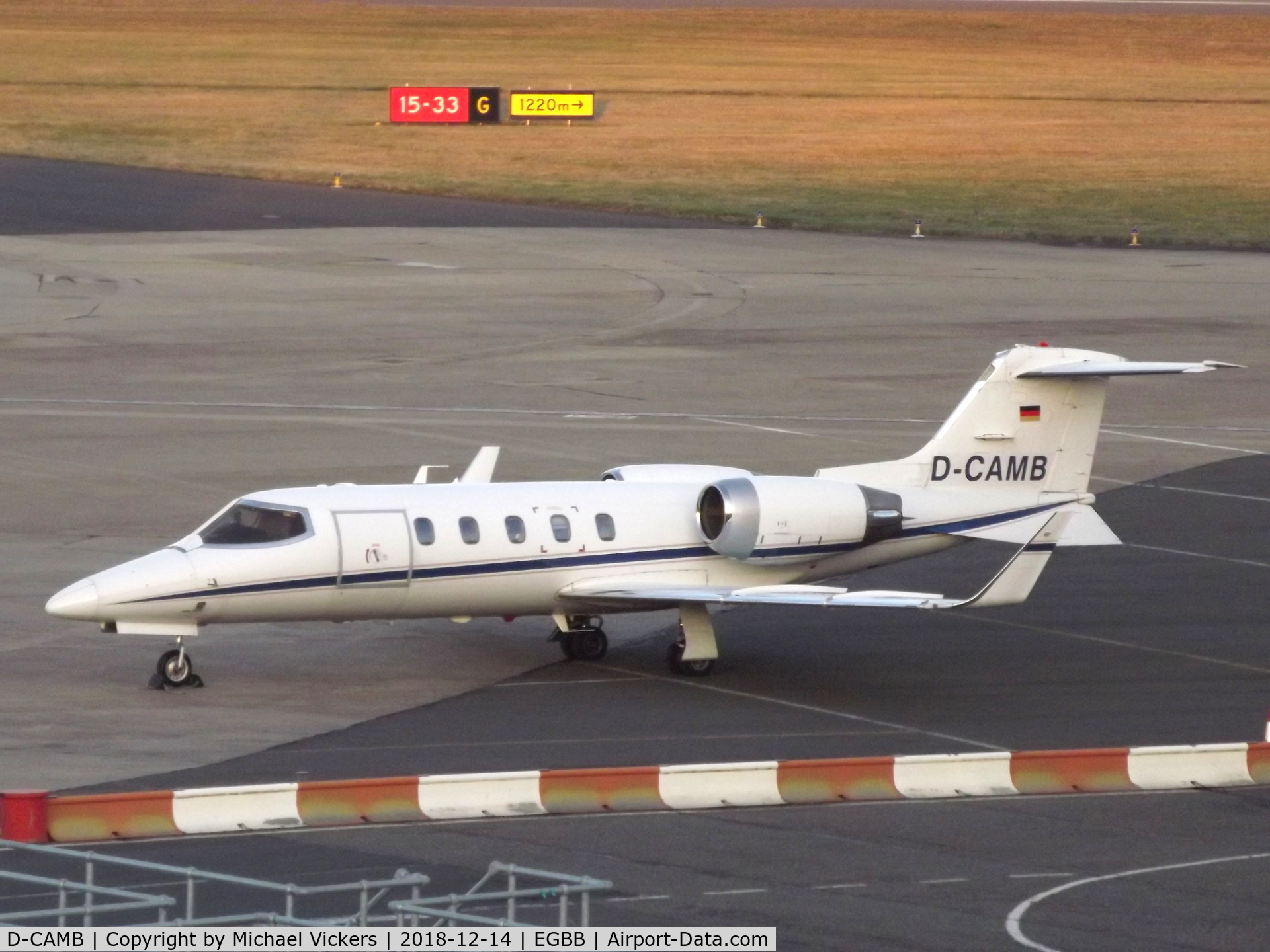 D-CAMB, 1998 Learjet 31A C/N 31-155, Parked on the elmdon apron