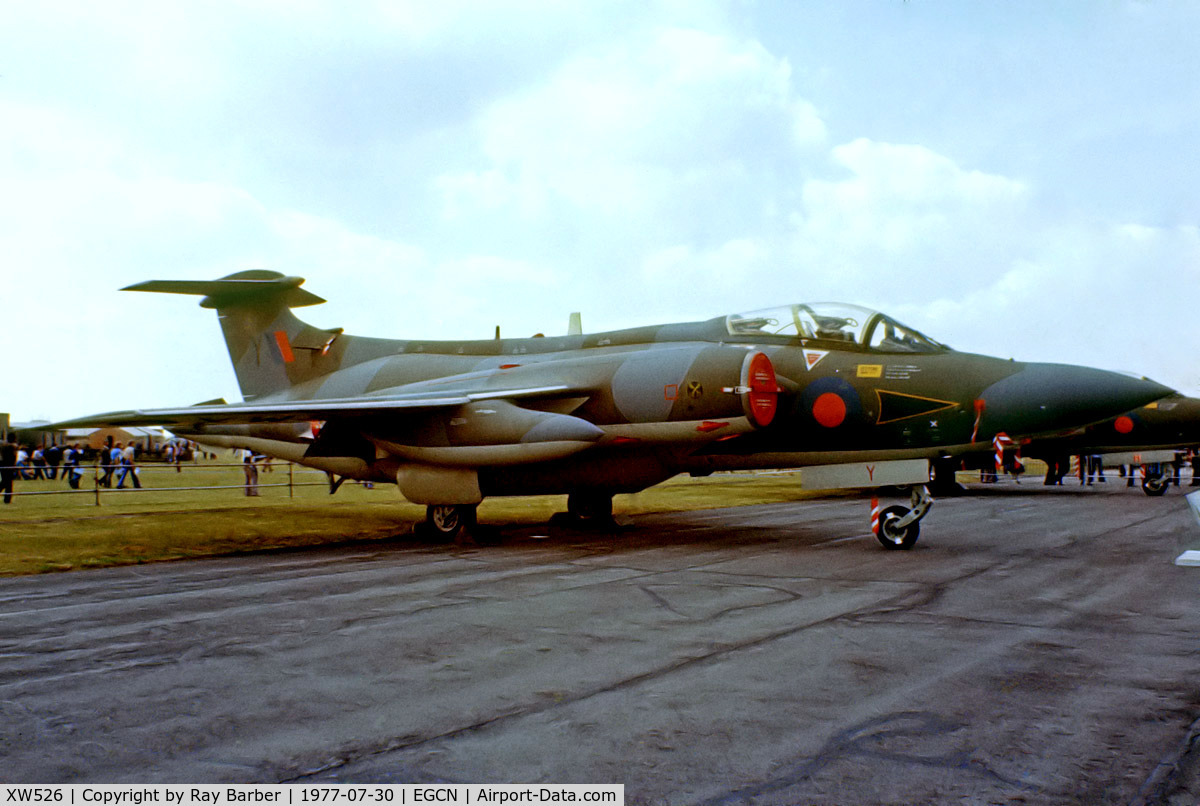 XW526, 1970 Hawker Siddeley Buccaneer S.2B C/N B3-02-69, XW526   Blackburn Buccaneer S.2B [B3-02-69] (Royal Air Force) RAF Finningley~G 30/07/1977