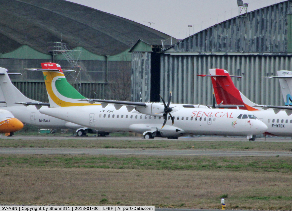 6V-ASN, 2017 ATR 72-600 C/N 1452, Parked and waiting his delivery...