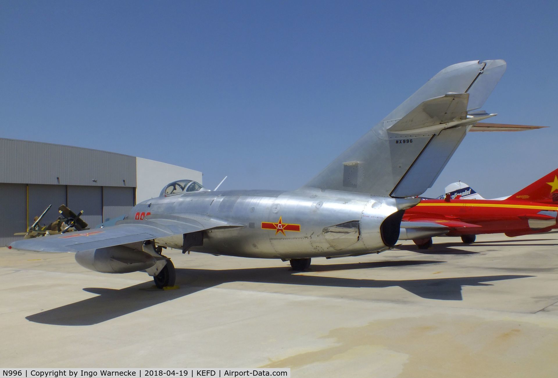 N996, 1950 Mikoyan-Gurevich MiG-15 C/N 122071, Mikoyan i Gurevich MiG-15 FAGOT at the Lone Star Flight Museum, Houston TX