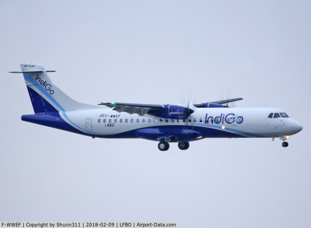 F-WWEF, 2018 ATR 72-600 C/N 1480, C/n 1480 - To be VT-IYD