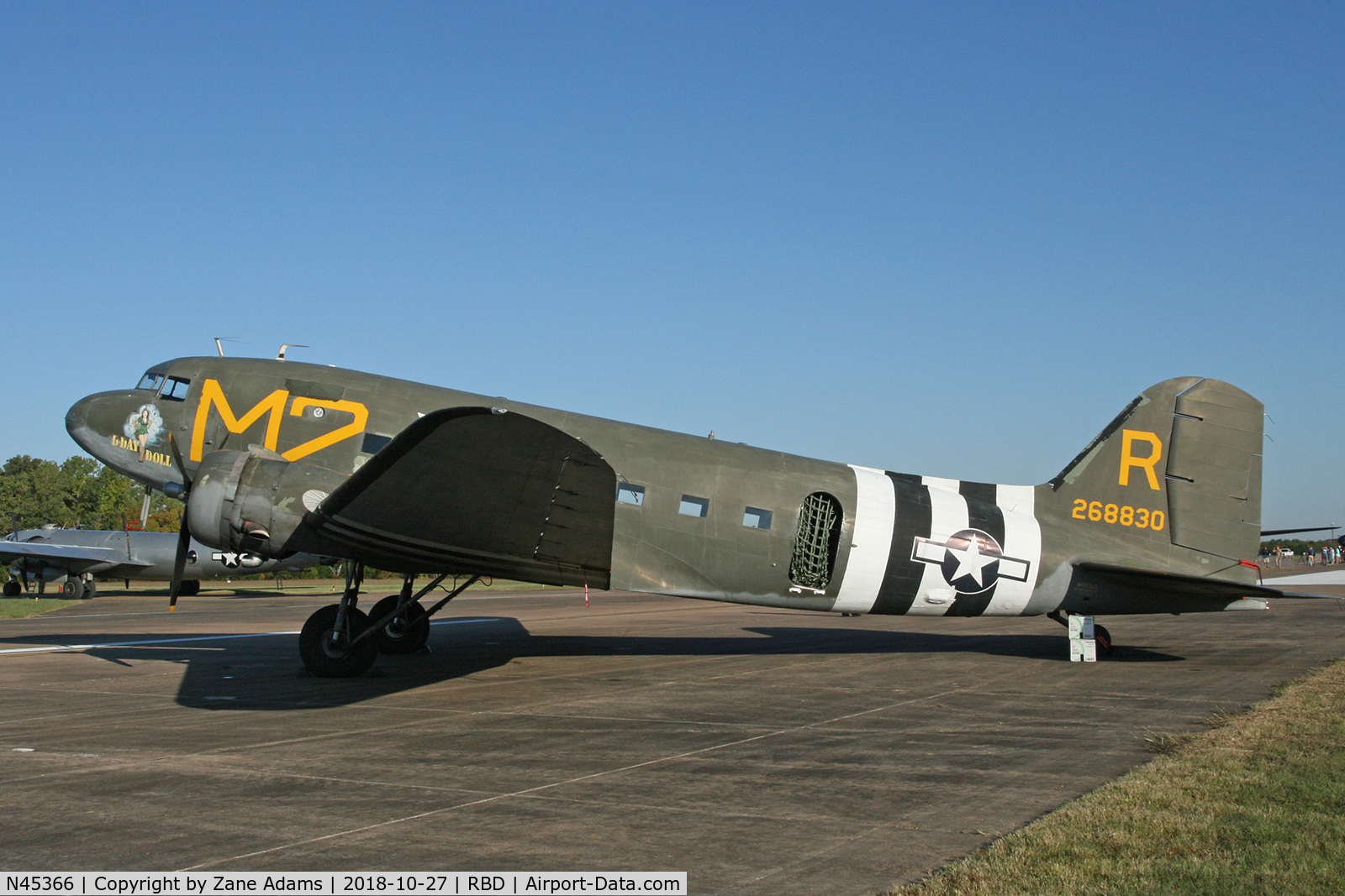 N45366, 1943 Douglas C-53D-DO Skytrooper (DC-3A) C/N 11757, At the 2018 Wings Over Dallas airshow