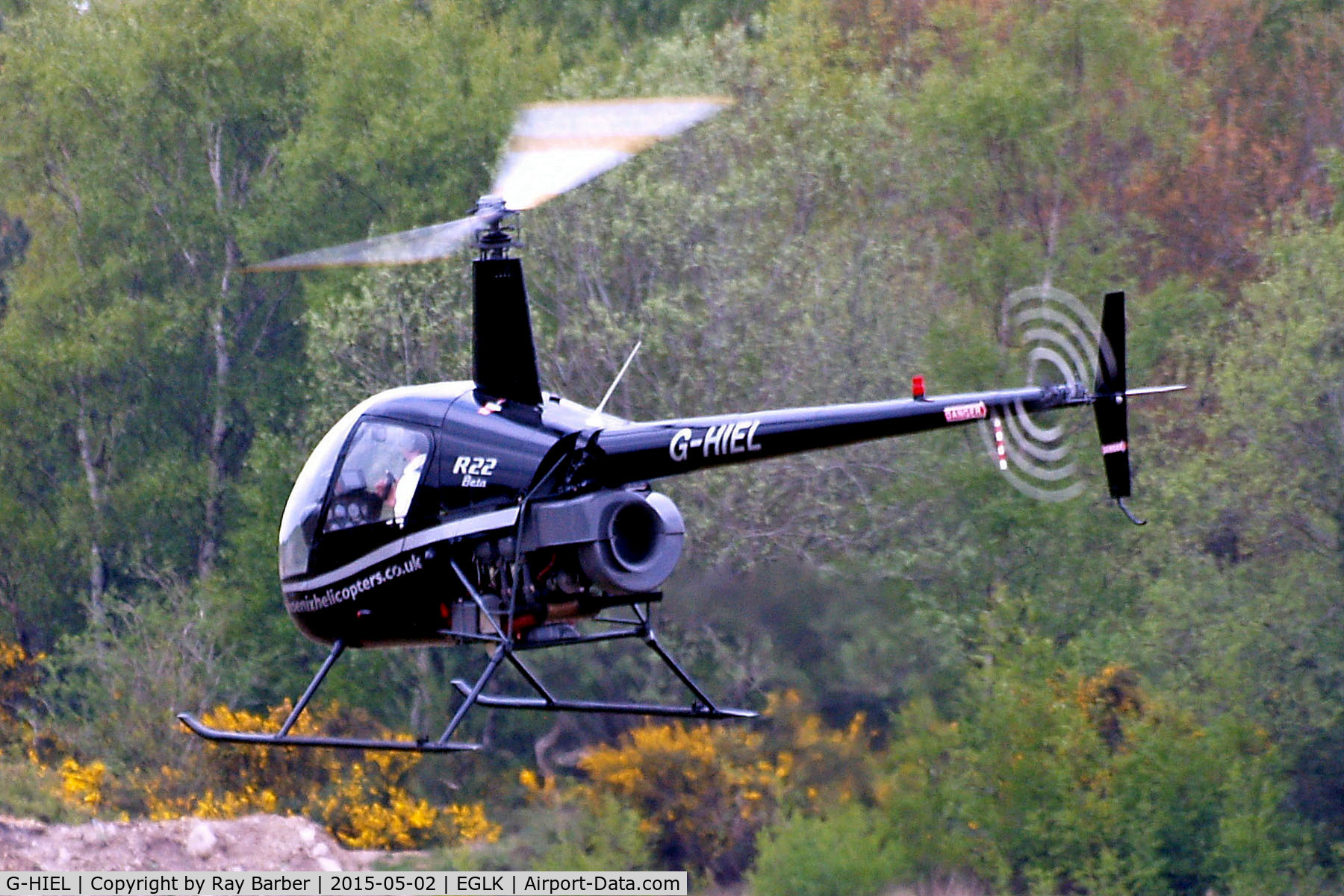 G-HIEL, 1989 Robinson R22 Beta C/N 1120, G-HIEL   Robinson R-22 Beta [1120] (Phoenix Helicopters Ltd) Blackbushe~G 02/05/2015