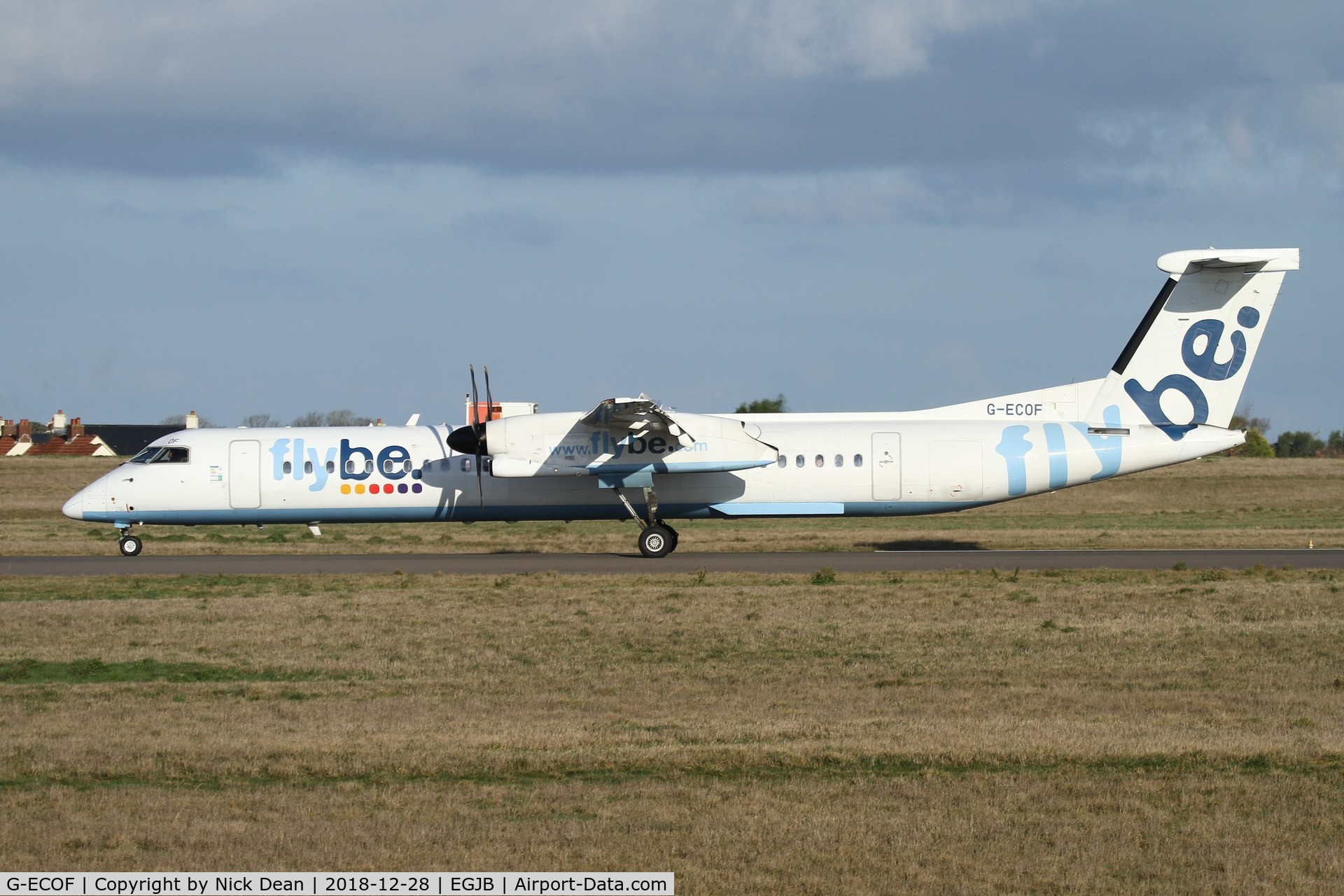 G-ECOF, 2008 De Havilland Canada DHC-8-402Q Dash 8 C/N 4216, GCI/EGJB