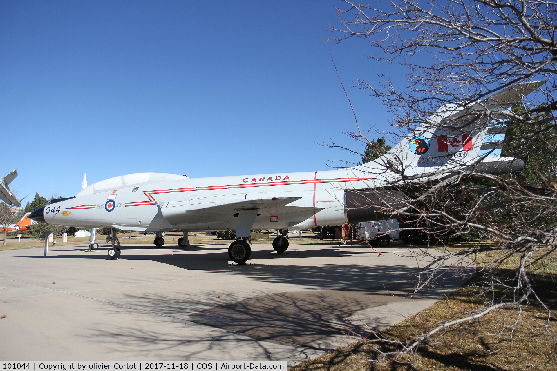 101044, 1957 McDonnell CF-101B Voodoo C/N 559, winter in Colorado