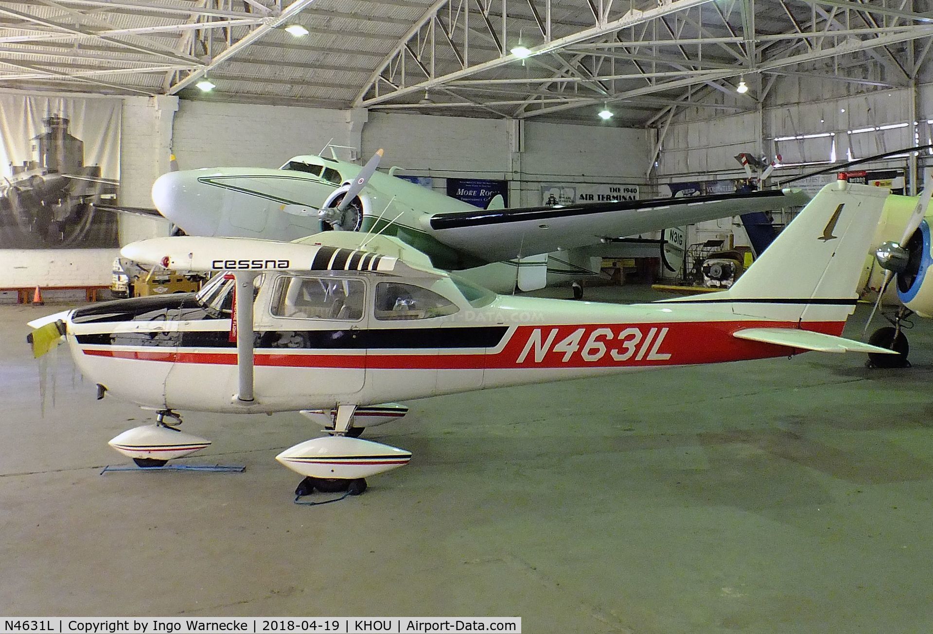 N4631L, 1966 Cessna 172G C/N 17254626, Cessna 172G at the 1940 Air Terminal Museum, William P. Hobby Airport, Houston TX