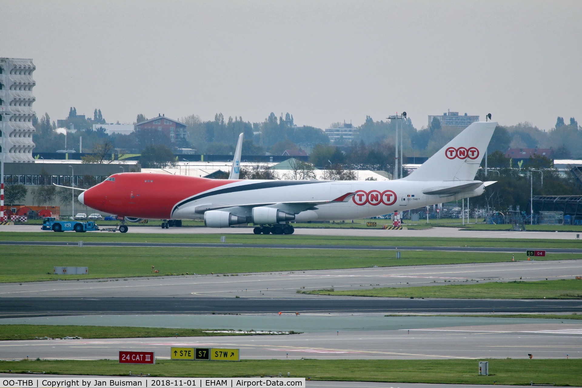 OO-THB, 2007 Boeing 747-4HAERF C/N 35234, TNT Airways