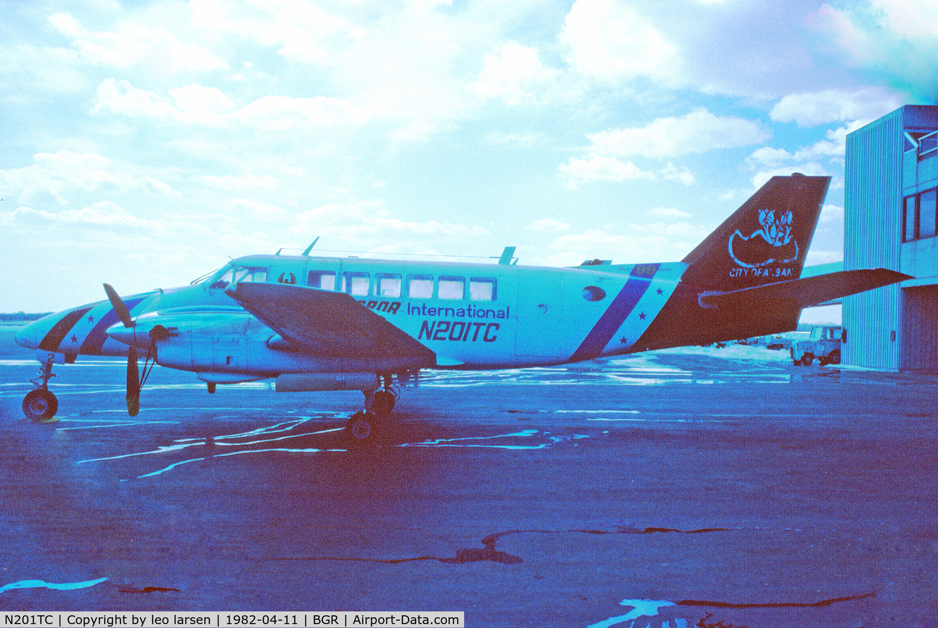 N201TC, 1968 Beech 99 Airliner C/N U-2, Bangor 11.4.1982