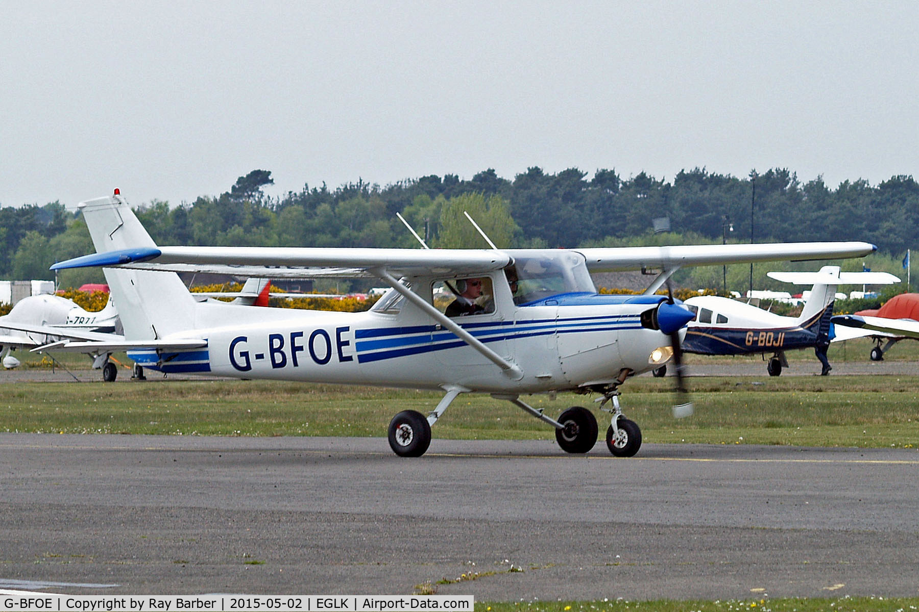 G-BFOE, 1978 Reims F152 C/N 1475, G-BFOE    R/Cessna F.152 [1475] (Redhill Air Services Ltd) Blackbushe~G 02/05/2015