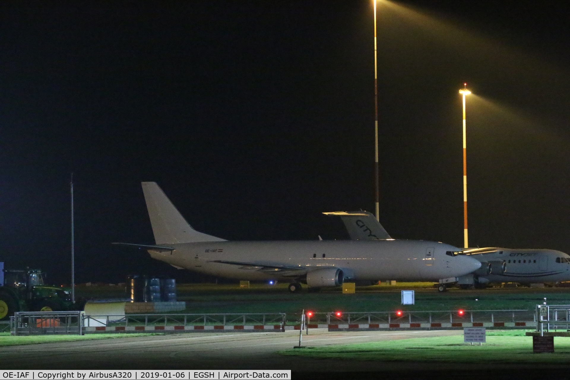 OE-IAF, 1992 Boeing 737-4Y0/SF C/N 25184, Emerged from Air Livery in all white, ASL titles worn on port side only