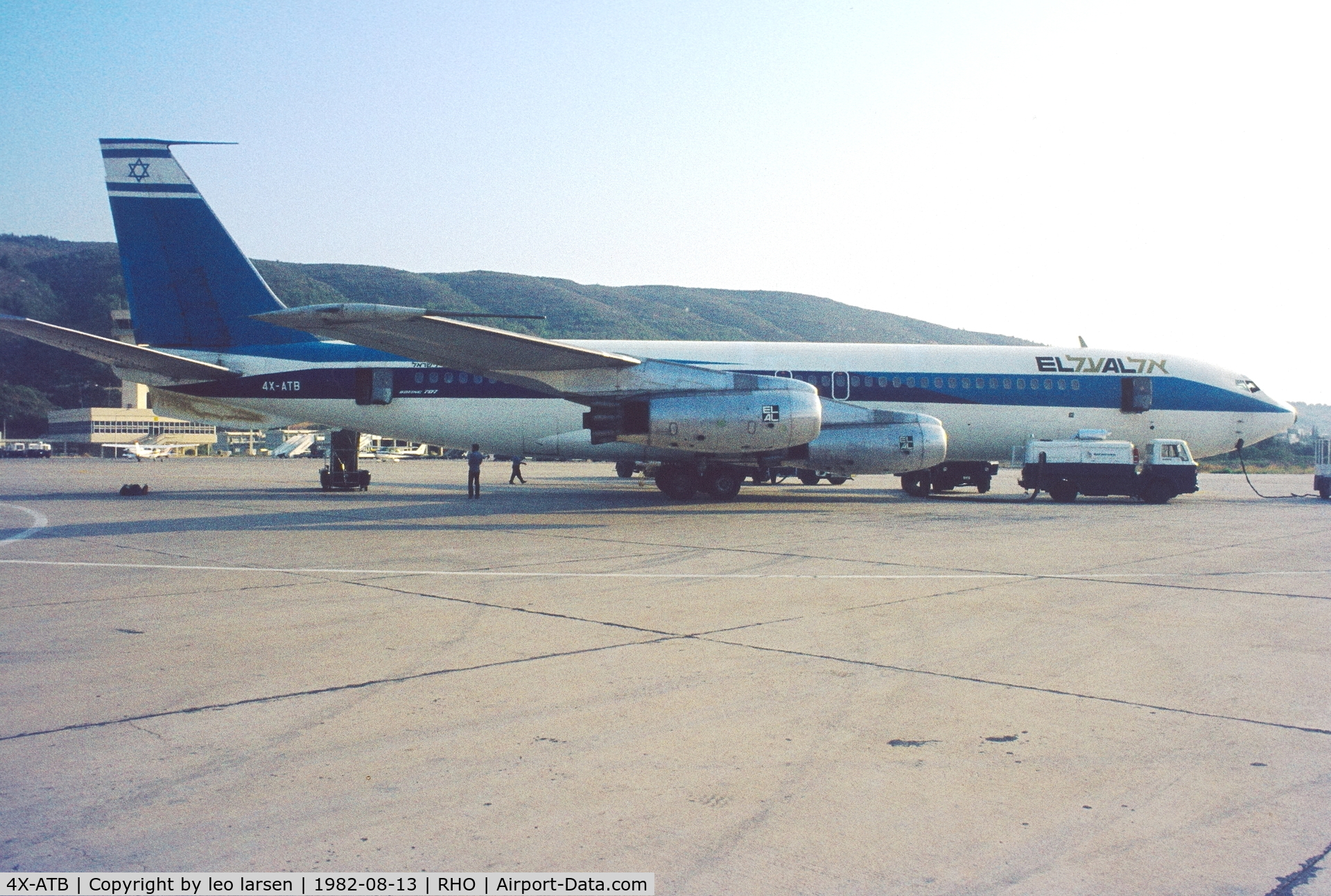 4X-ATB, 1961 Boeing 707-458 C/N 18071, Rhodos 13.8.1982