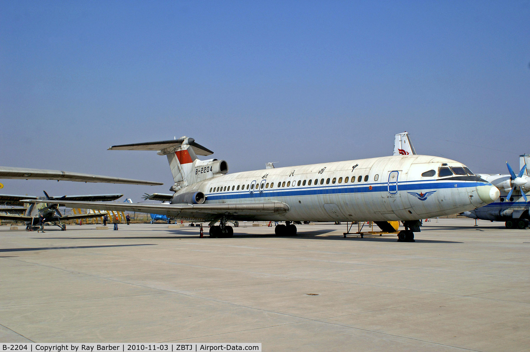 B-2204, 1976 Hawker Siddeley HS-121 Trident 2E C/N 2175, B-2204   Hawker Siddeley HS-121 Trident 2E [2175] (Tianjin Civil Aviation College) Tianjin-Binhai~C 03/11/2010