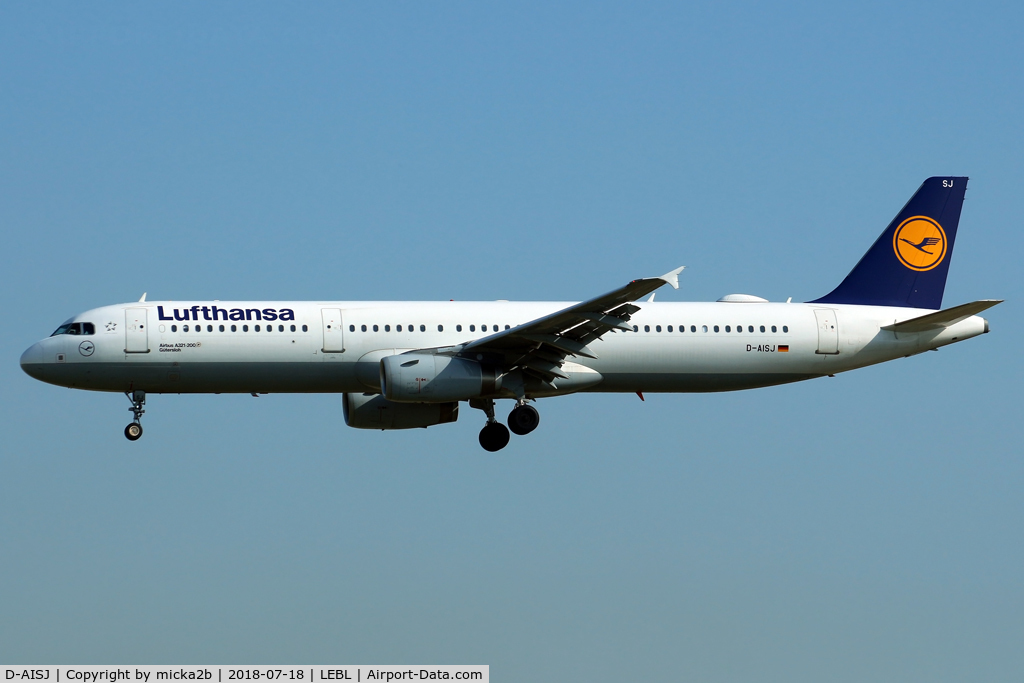 D-AISJ, 2008 Airbus A321-231 C/N 3360, Landing