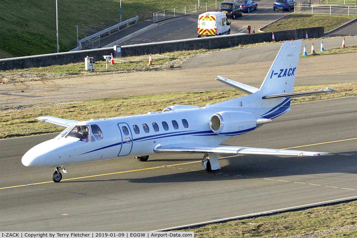 I-ZACK, 2007 Cessna 560 Citation Encore+ C/N 560-0767, at Luton