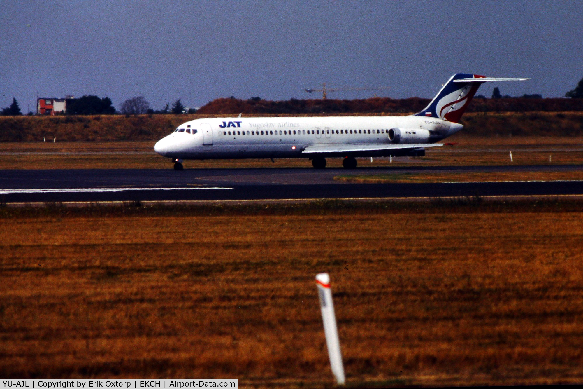 YU-AJL, 1973 Douglas DC-9-32 C/N 47571, YU-AJL taxing for take off rw 04R