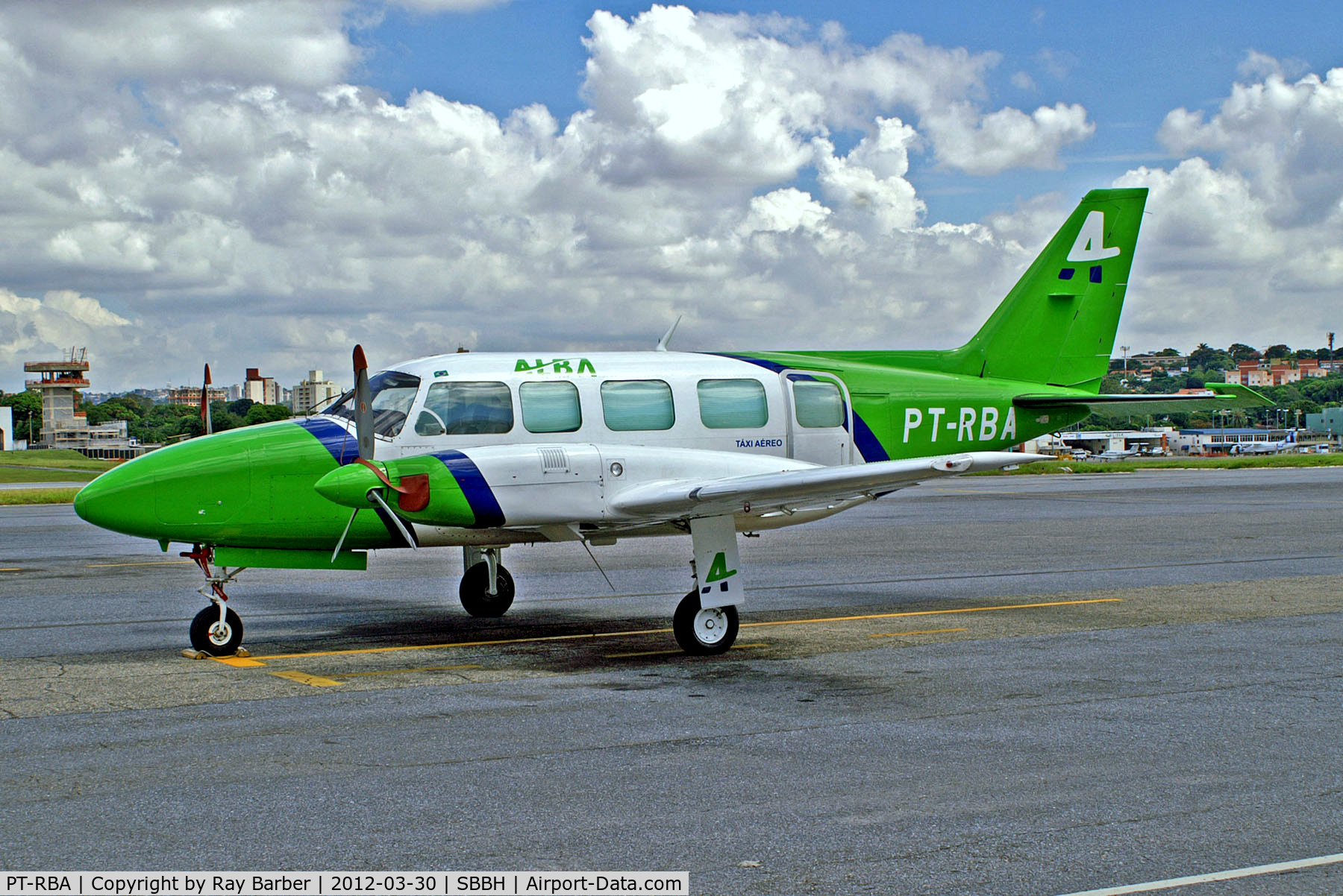 PT-RBA, Embraer EMB-820C Chieftain (PA-31-350) C/N 820115, PT-RBA   Embraer EMB-820C Navajo [820115] (ALBA) Belo Horizonte-Pampulha Int'l~PP 30/03/2012