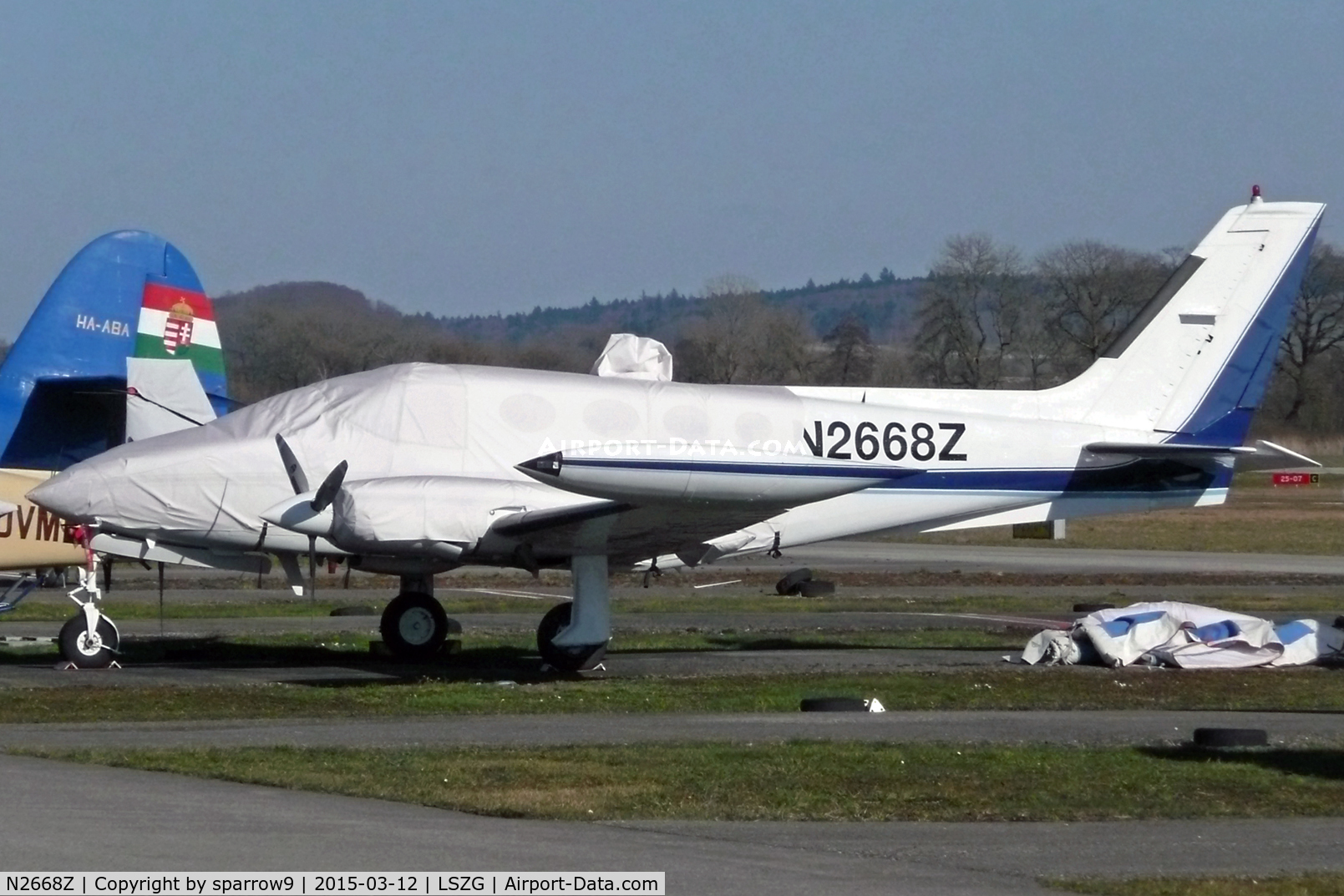 N2668Z, 1979 Cessna 340A C/N 340A0731, At Grenchen. Waiting for refurbishment and reregistration to HB-LZZ.