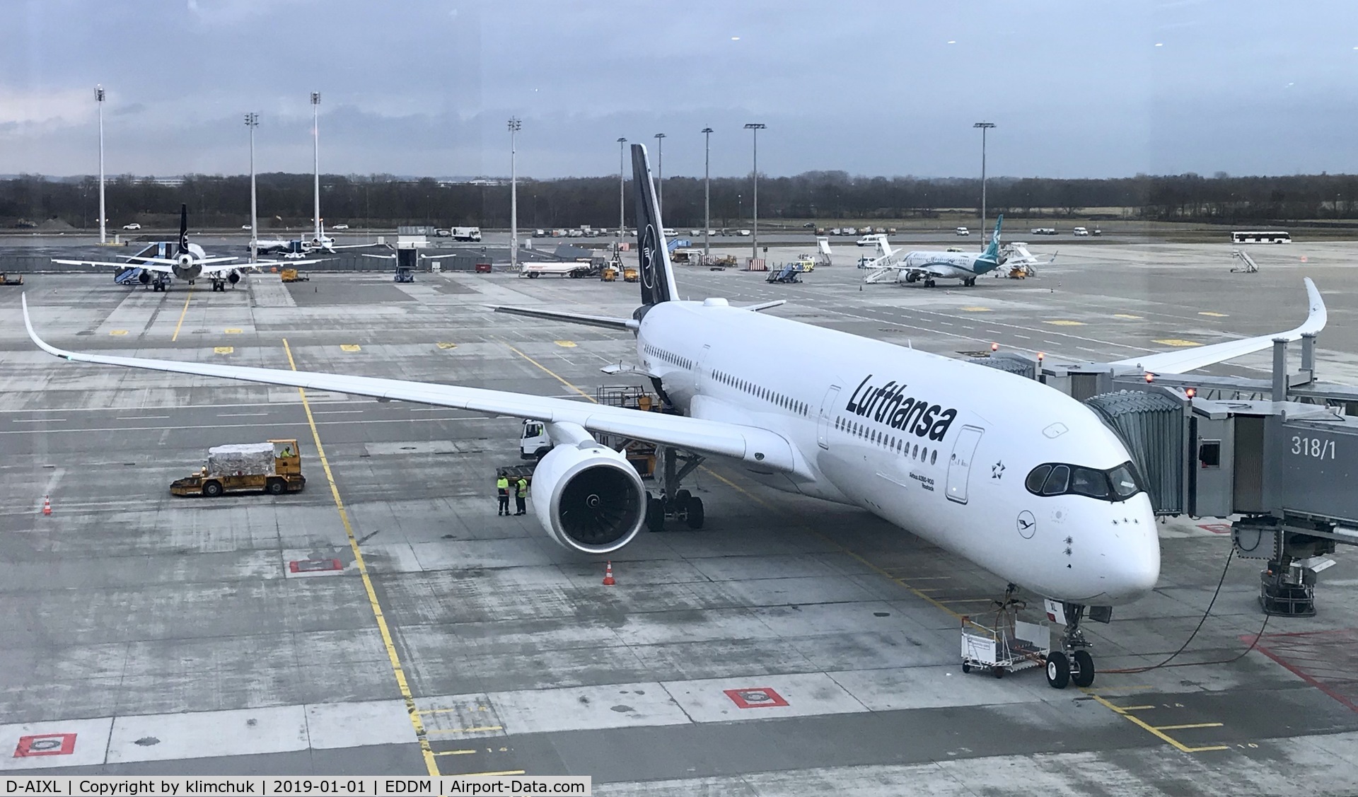 D-AIXL, 2018 Airbus A350-941 C/N 255, My ride to EWR