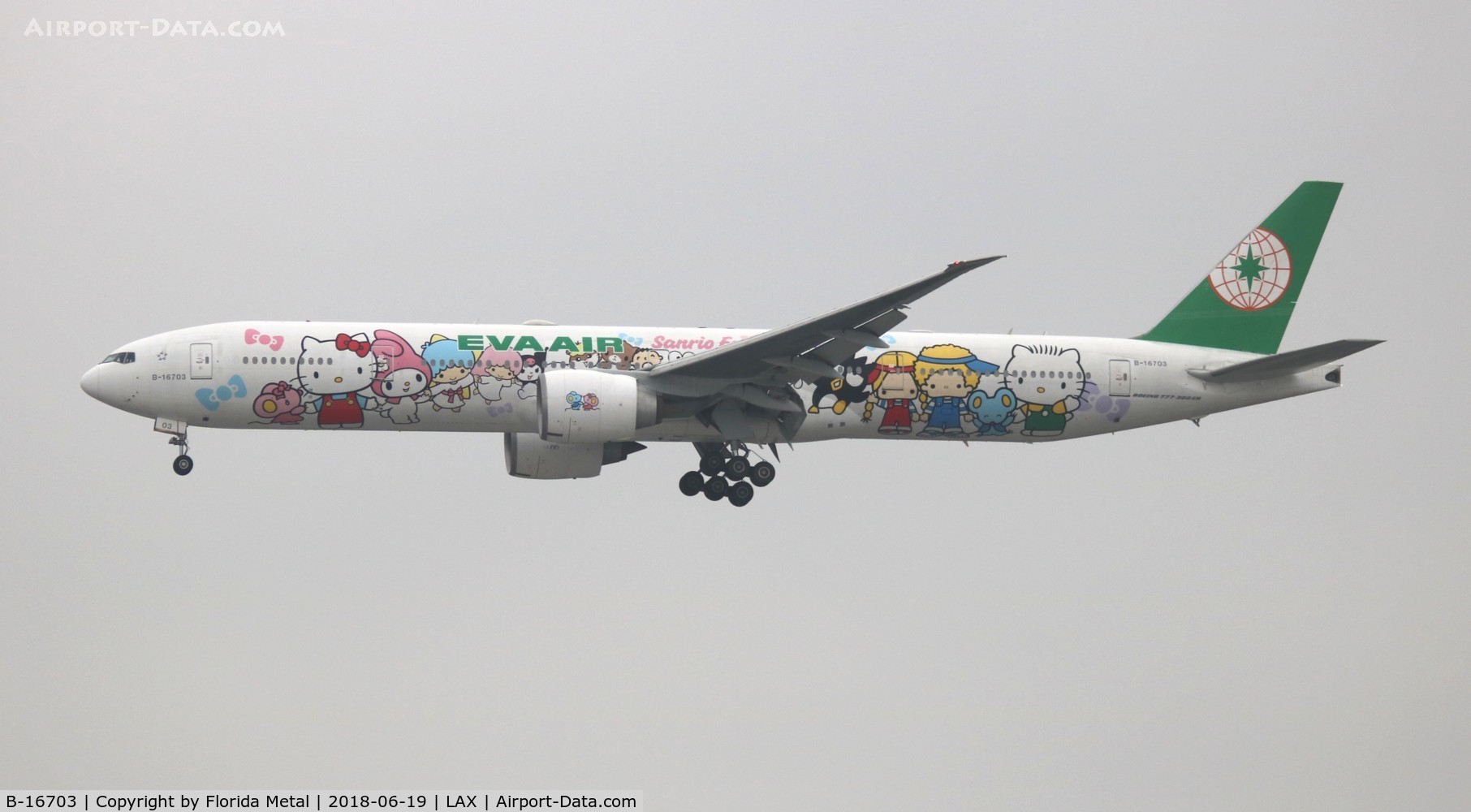 B-16703, 2006 Boeing 777-35E/ER C/N 32643, Eva Air Hello Kitty