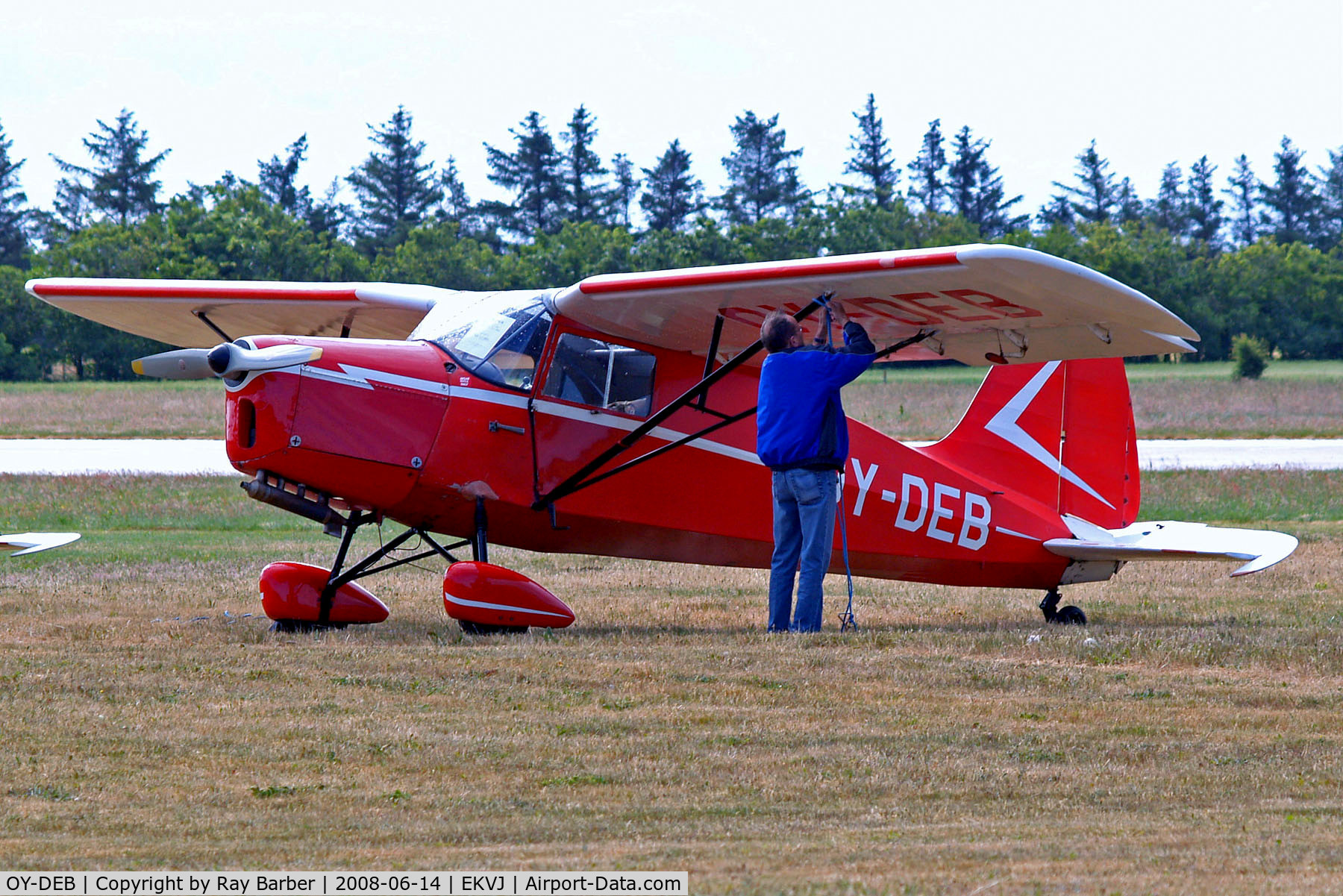 OY-DEB, 1946 SAI KZ III U-2 C/N 94, OY-DEB   S.A.I. KZ.III U-2 Laerke [94] Stauning~OY 14/06/2008