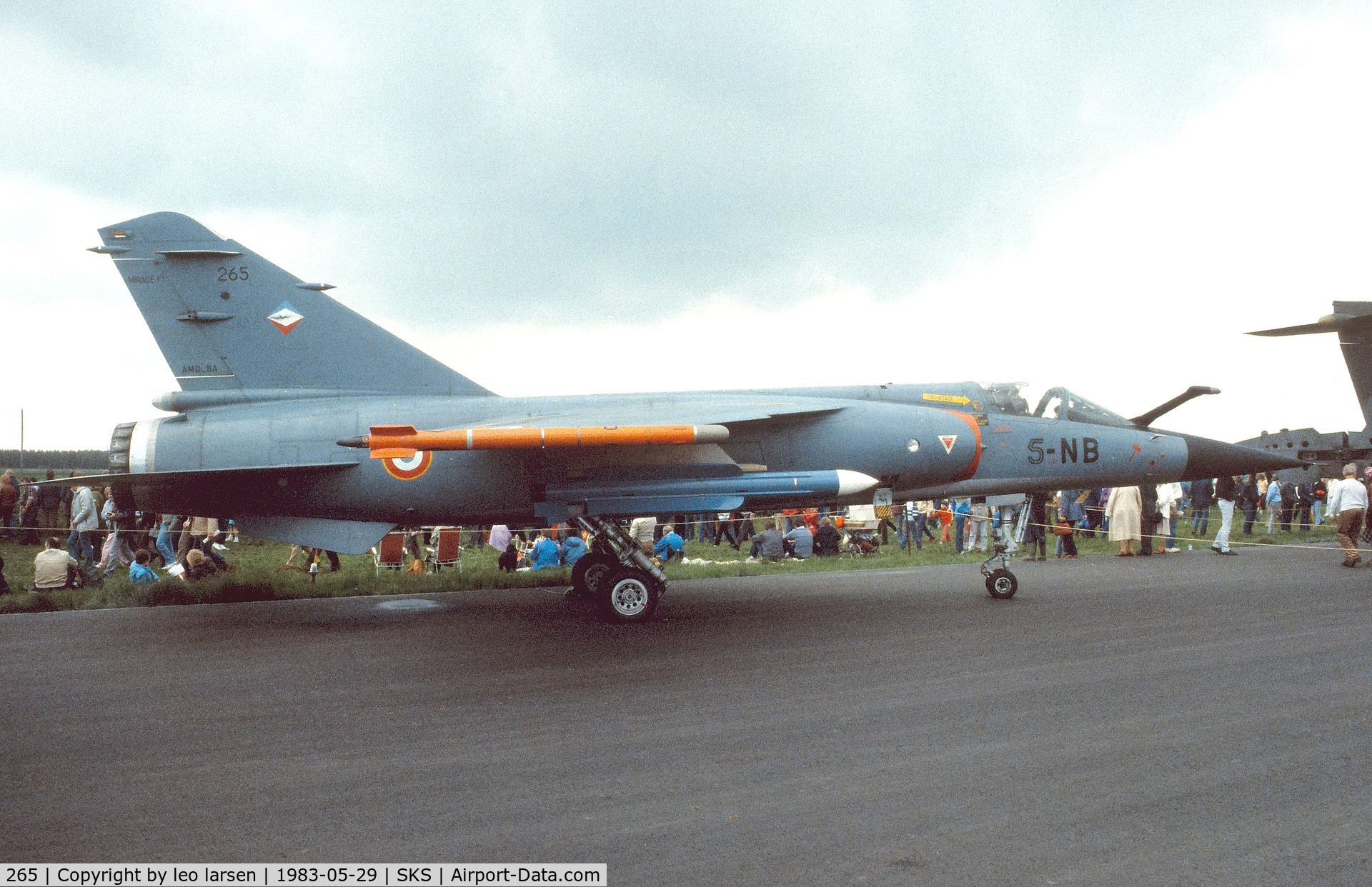 265, Dassault Mirage F1C-200 C/N 265, Air Show Skrydstrup 29.5.1983