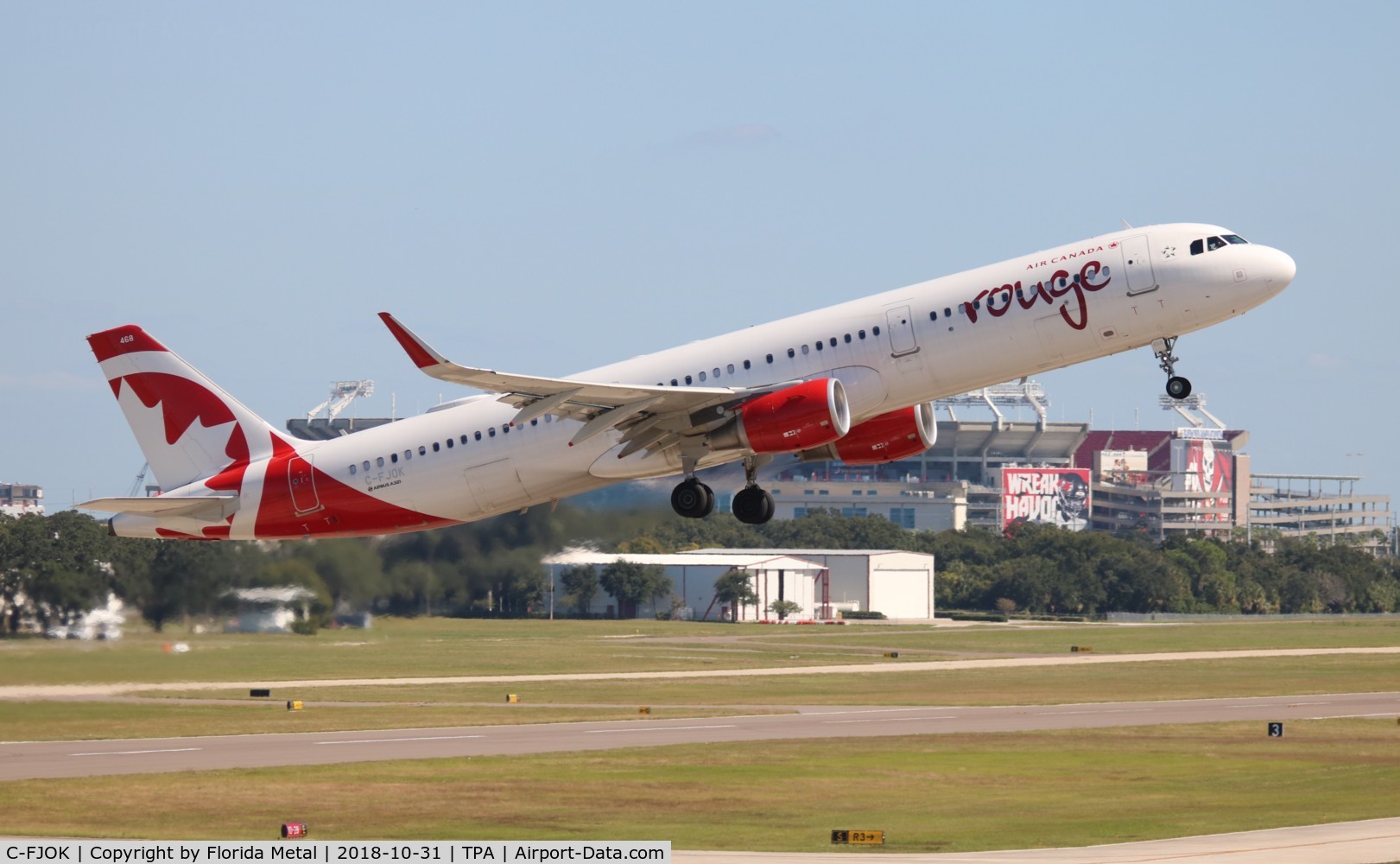 C-FJOK, 2015 Airbus A321-211 C/N 6844, Rouge