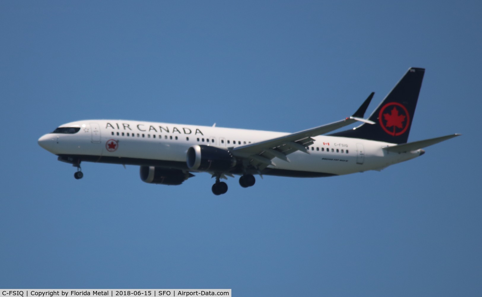 C-FSIQ, 2018 Boeing 737-8 MAX C/N 61216, Air Canada