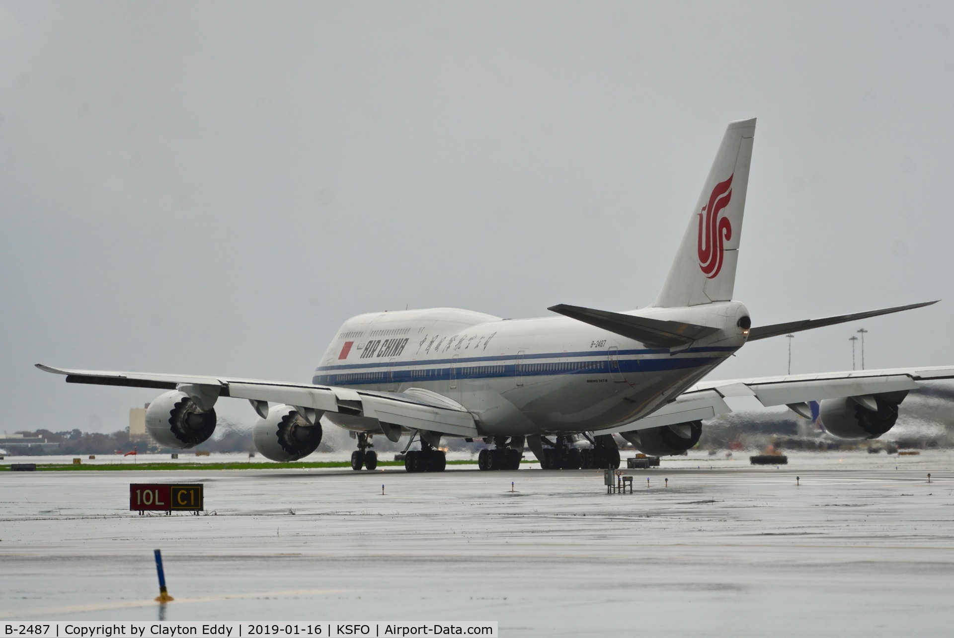 B-2487, 2014 Boeing 747-89L C/N 44932, SFO 2019.