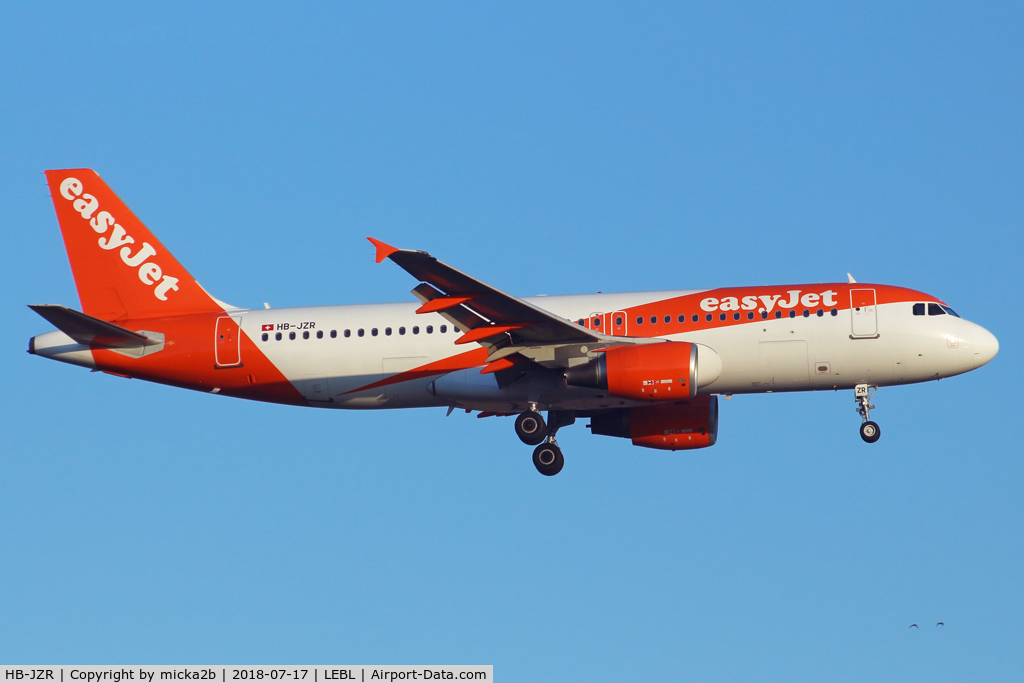 HB-JZR, 2009 Airbus A320-214 C/N 4034, Landing