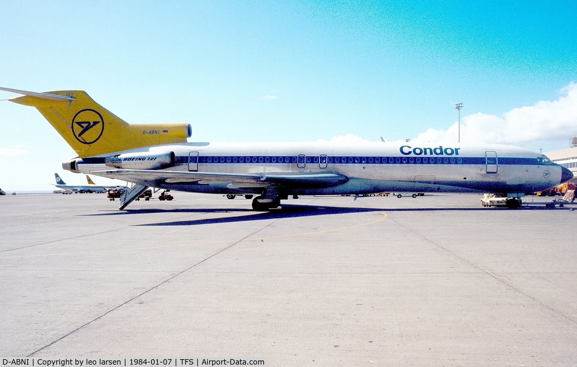 D-ABNI, 1973 Boeing 727-230 C/N 20676, Tenerife 4.1.1984