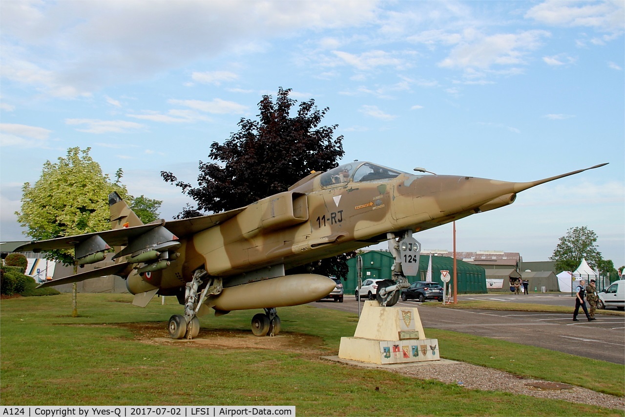 A124, Sepecat Jaguar A C/N A124, Sepecat Jaguar A (11-YD), Preserved at St Dizier-Robinson Air Base 113 (LFSI)