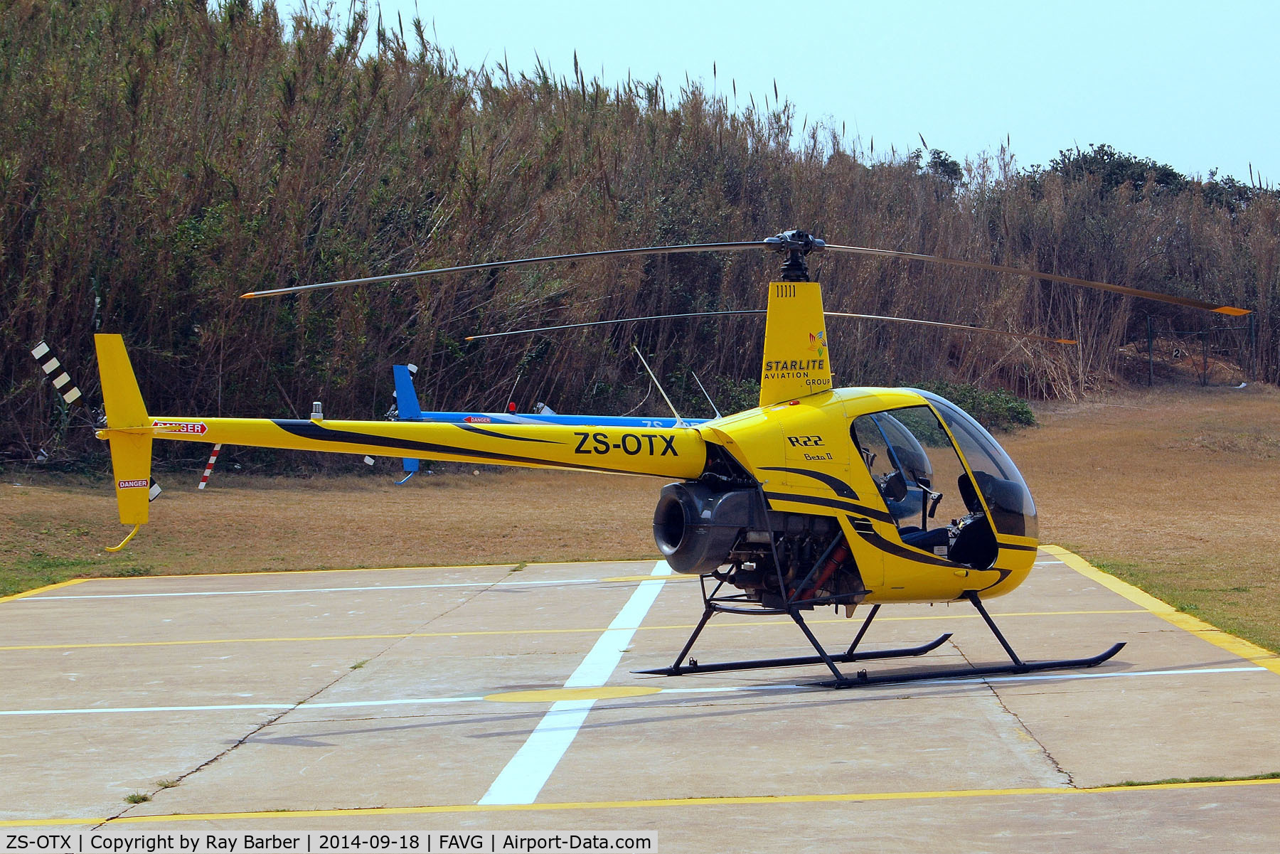 ZS-OTX, 2006 Robinson R22 Beta II C/N 4065, ZS-OTX   Robinson R-22 Beta II [4065] (Starlite Aviation) Durban-Virginia~ZS 18/09/2014