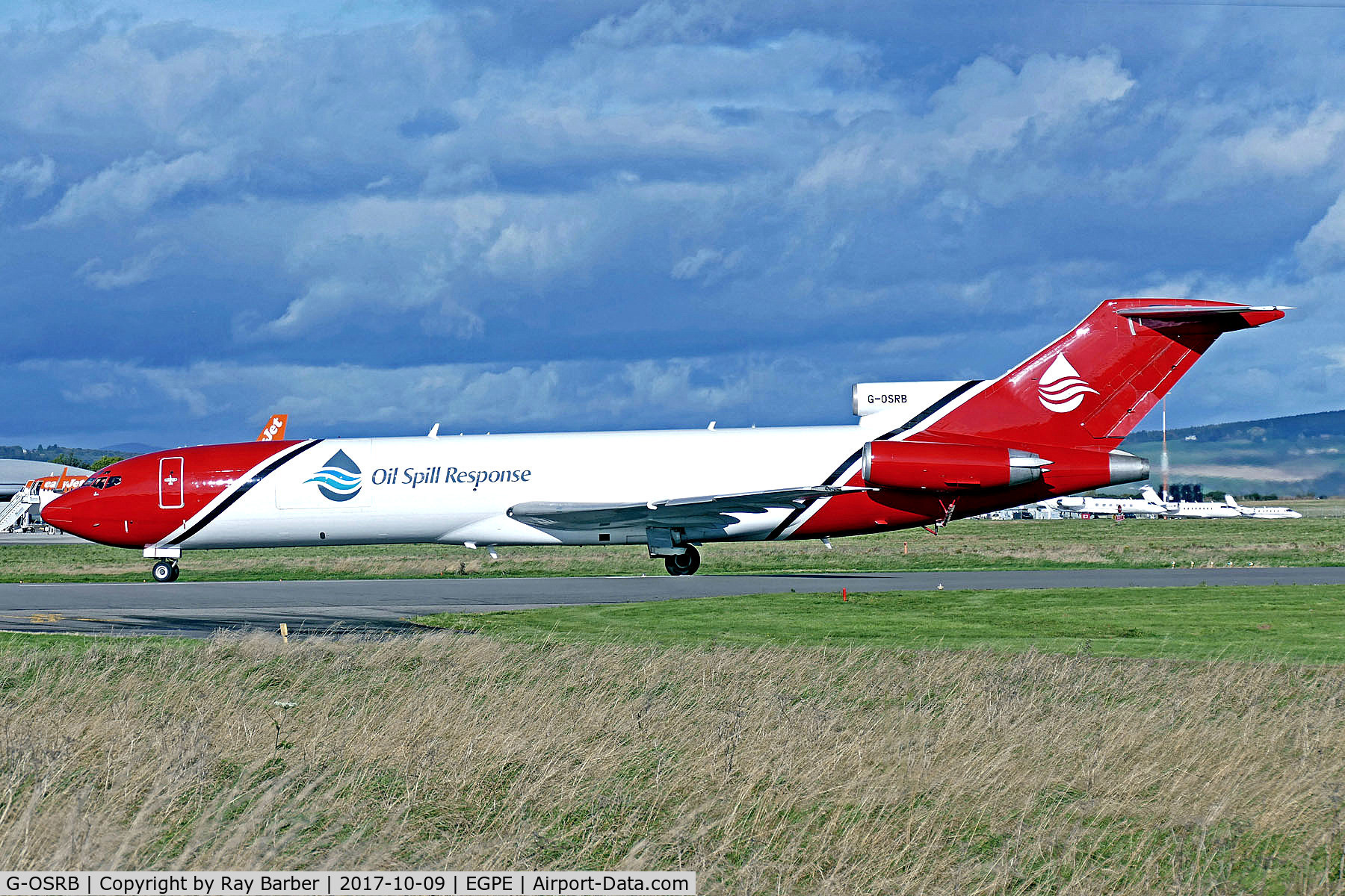 G-OSRB, 1983 Boeing 727-2S2F C/N 22929, G-OSRB   Boeing 727-252FRE [22929] (2Excel Aviation / Oil Spill Response) Inverness (Dalcross)~G 09/10/2017