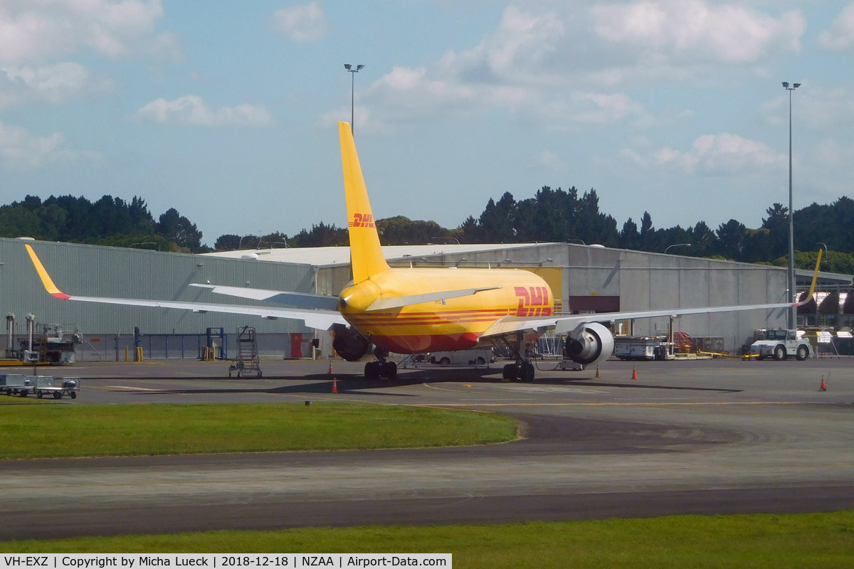 VH-EXZ, 2012 Boeing 767-3JH/F/ER C/N 37808, At Auckland