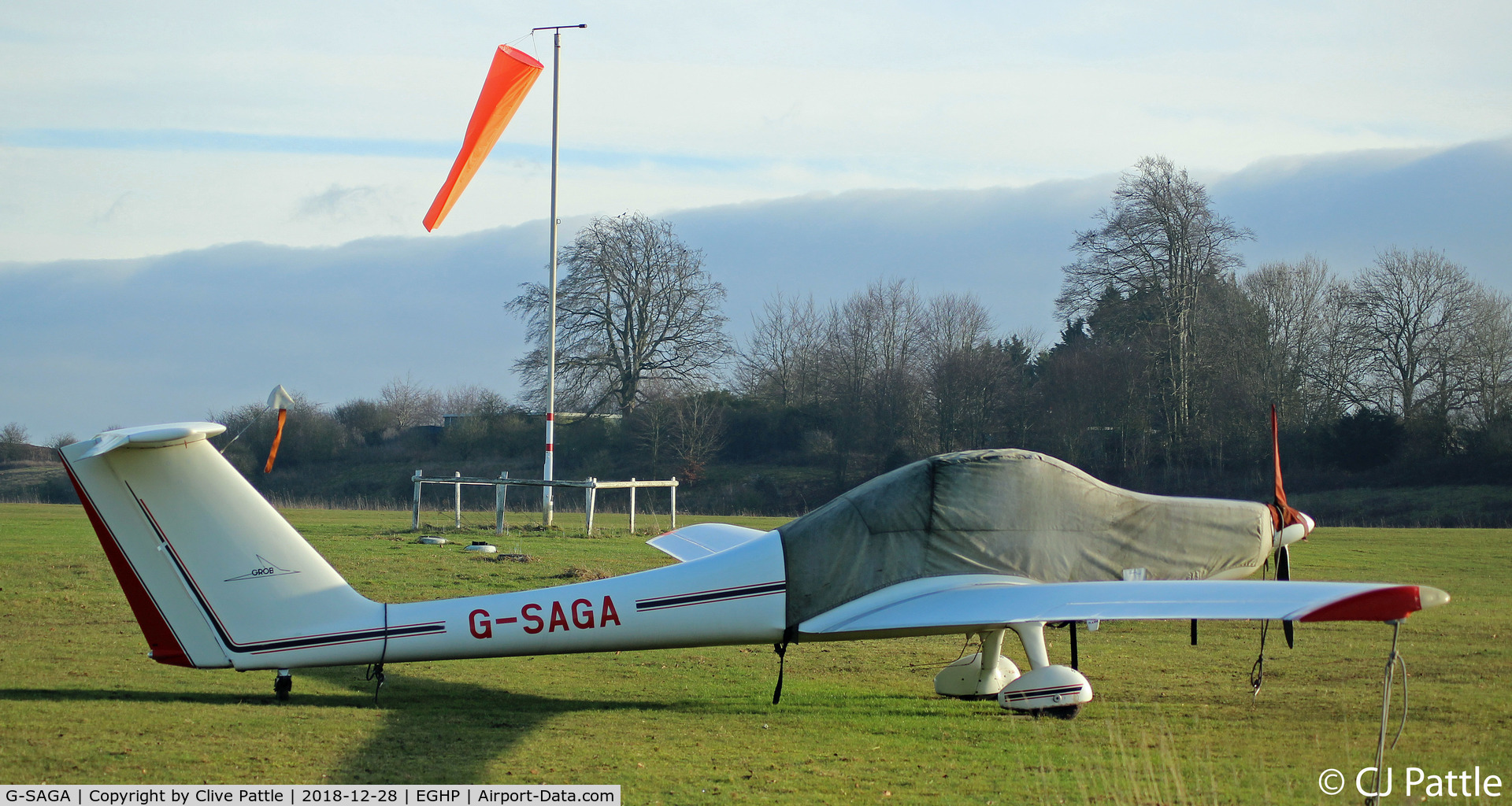 G-SAGA, 1985 Grob G-109B C/N 6364, At Popham