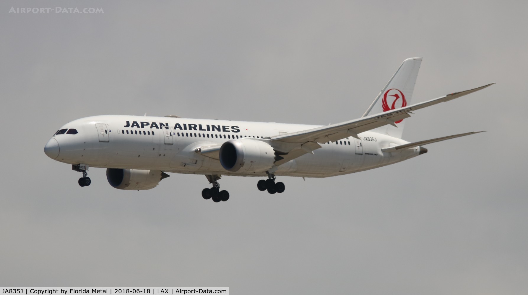 JA835J, 2016 Boeing 787-8 Dreamliner Dreamliner C/N 34510, Japan Airlines