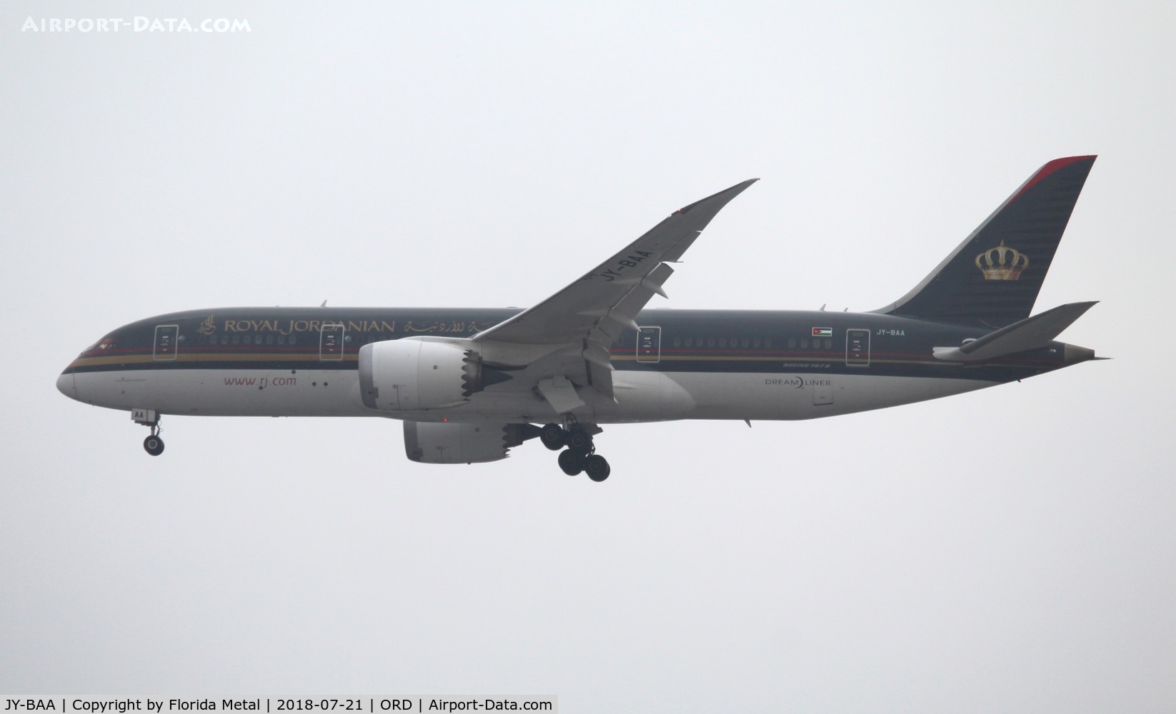 JY-BAA, 2014 Boeing 787-8 Dreamliner C/N 37983, Royal Jordanian