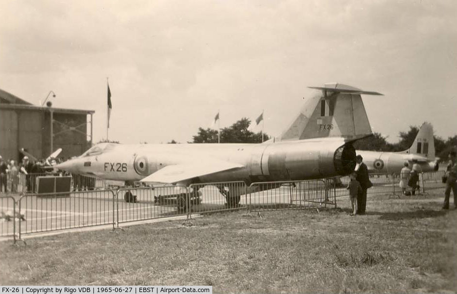 FX-26, 1964 Lockheed F-104G Starfighter C/N 683-9057, Brustem airshow 1965.