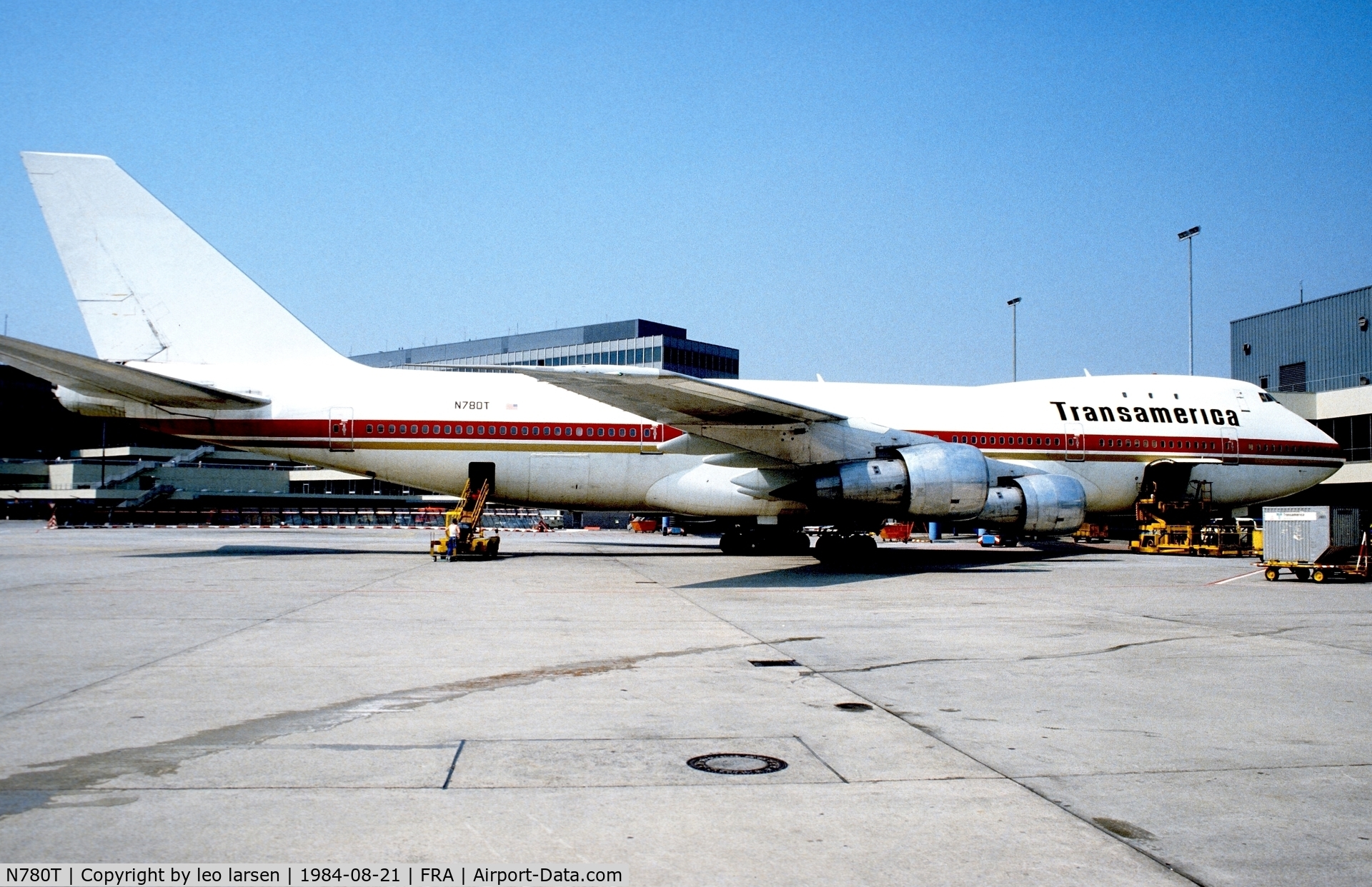 N780T, 1970 Boeing 747-130 C/N 19746, Frankfurt 21.8.1984