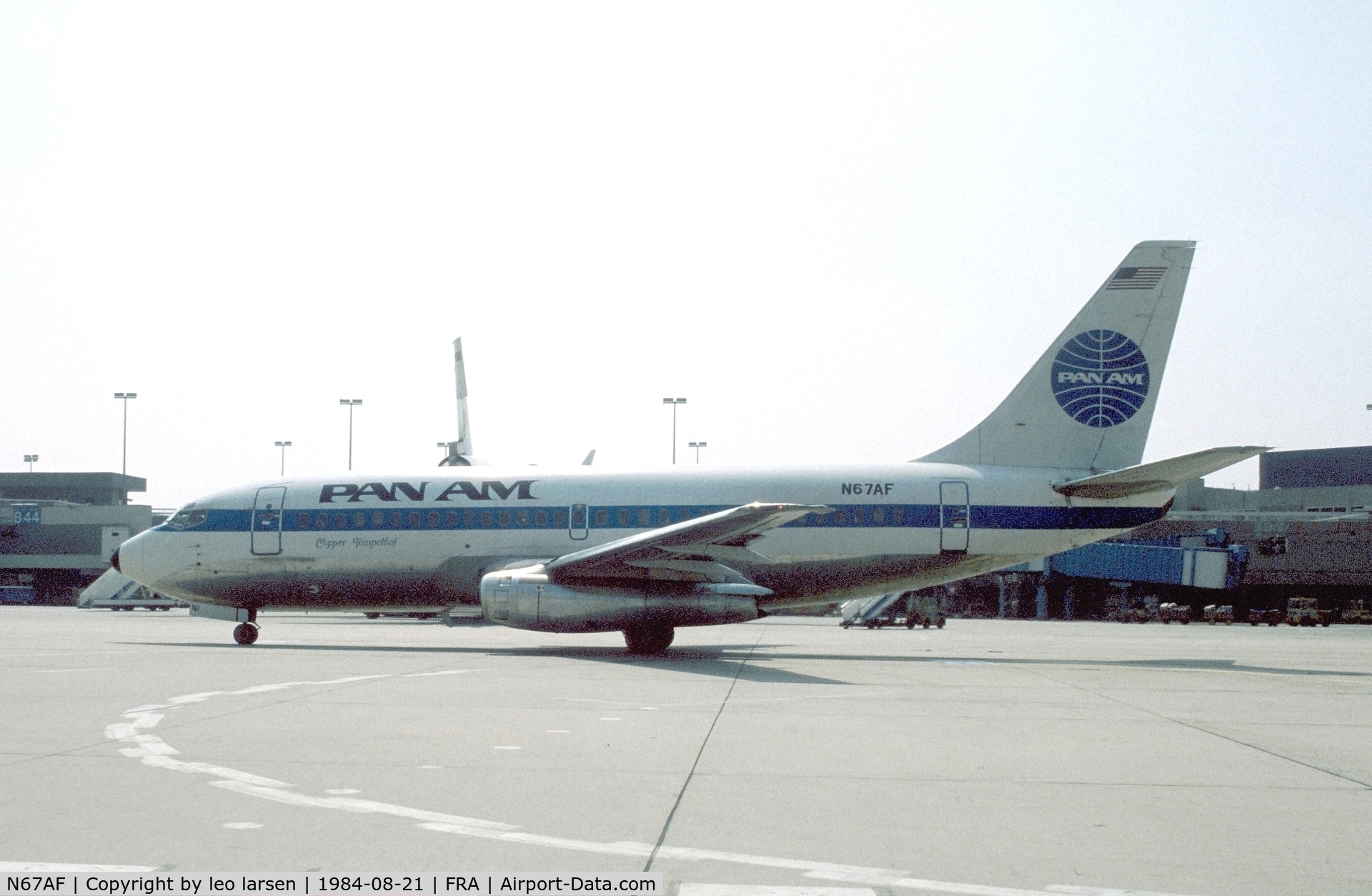 N67AF, 1969 Boeing 737-222 C/N 19554, Frankfurt 21.8.1984