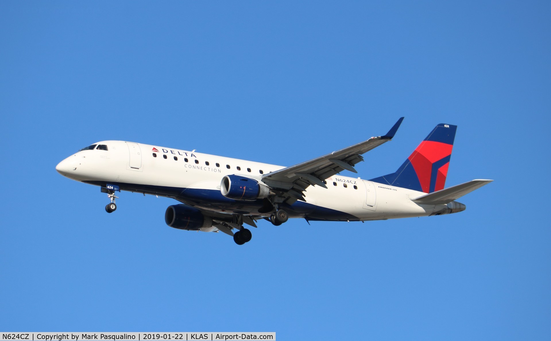 N624CZ, 2008 Embraer 175LR (ERJ-170-200LR) C/N 17000222, ERJ-170-200LR