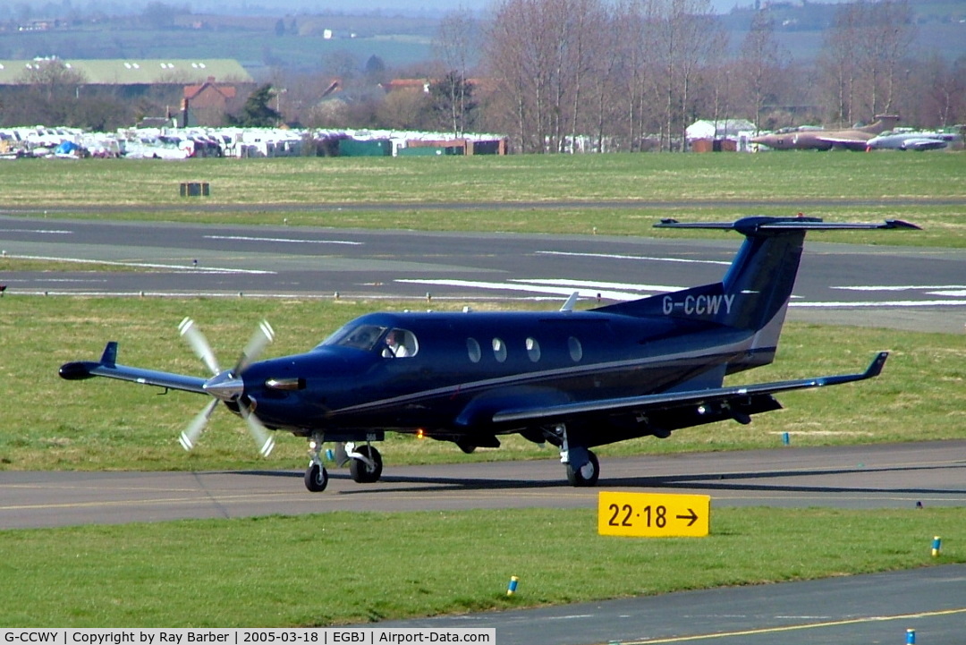 G-CCWY, 2004 Pilatus PC-12/45 C/N 568, G-CCWY   Pilatus PC-12/45 [568] (Harpin Ltd) Staverton~G 18/03/2005