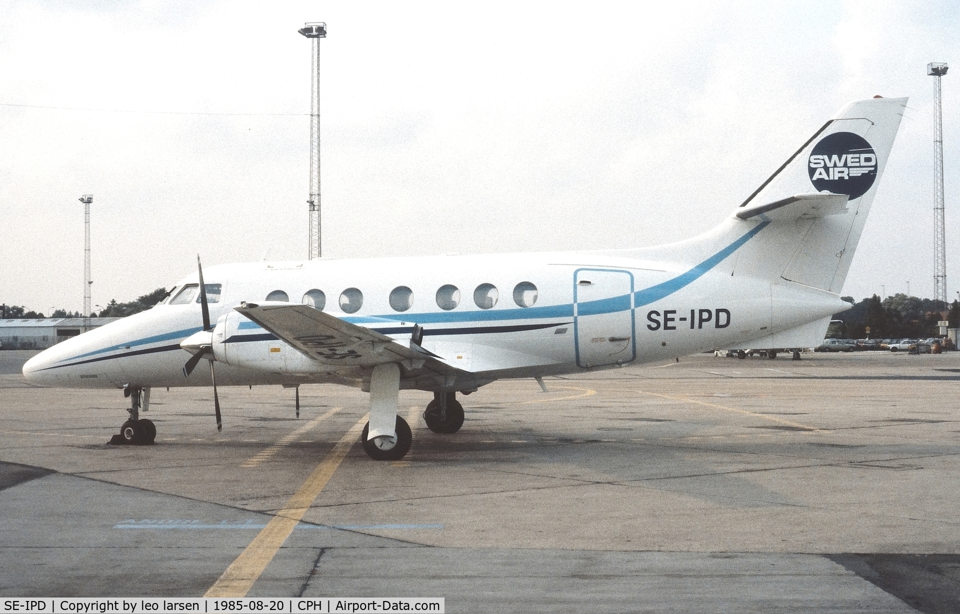 SE-IPD, 1984 British Aerospace BAe-3102 Jetstream 31 C/N 641, Copenhagen 20.8.1985
