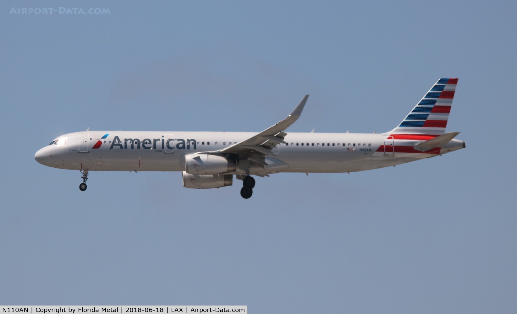 N110AN, 2014 Airbus A321-231 C/N 5975, American