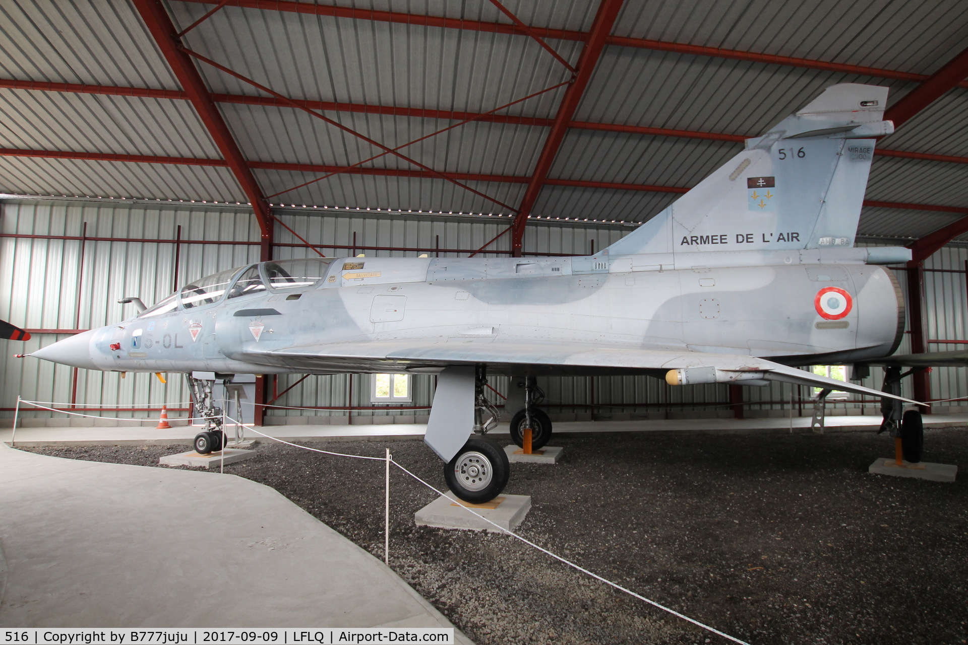516, Dassault Mirage 2000B C/N 199, on display