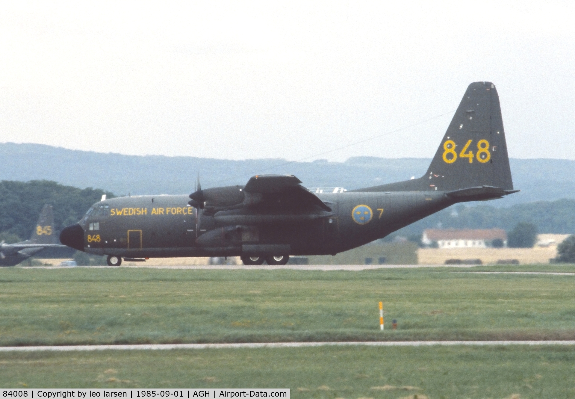 84008, Lockheed C-130H Hercules C/N 382-4890, Ängelholm F.10 Air Show 1.9.1985