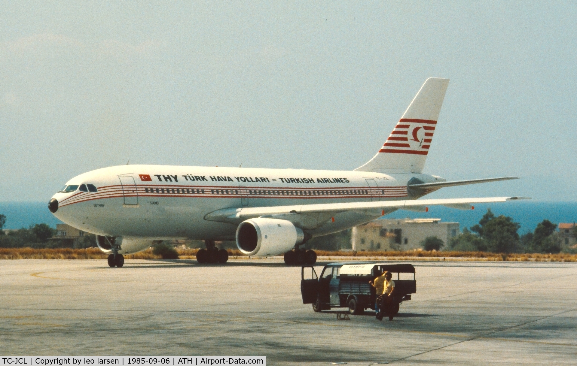 TC-JCL, 1985 Airbus A310-203 C/N 338, Athens 6.9.1985