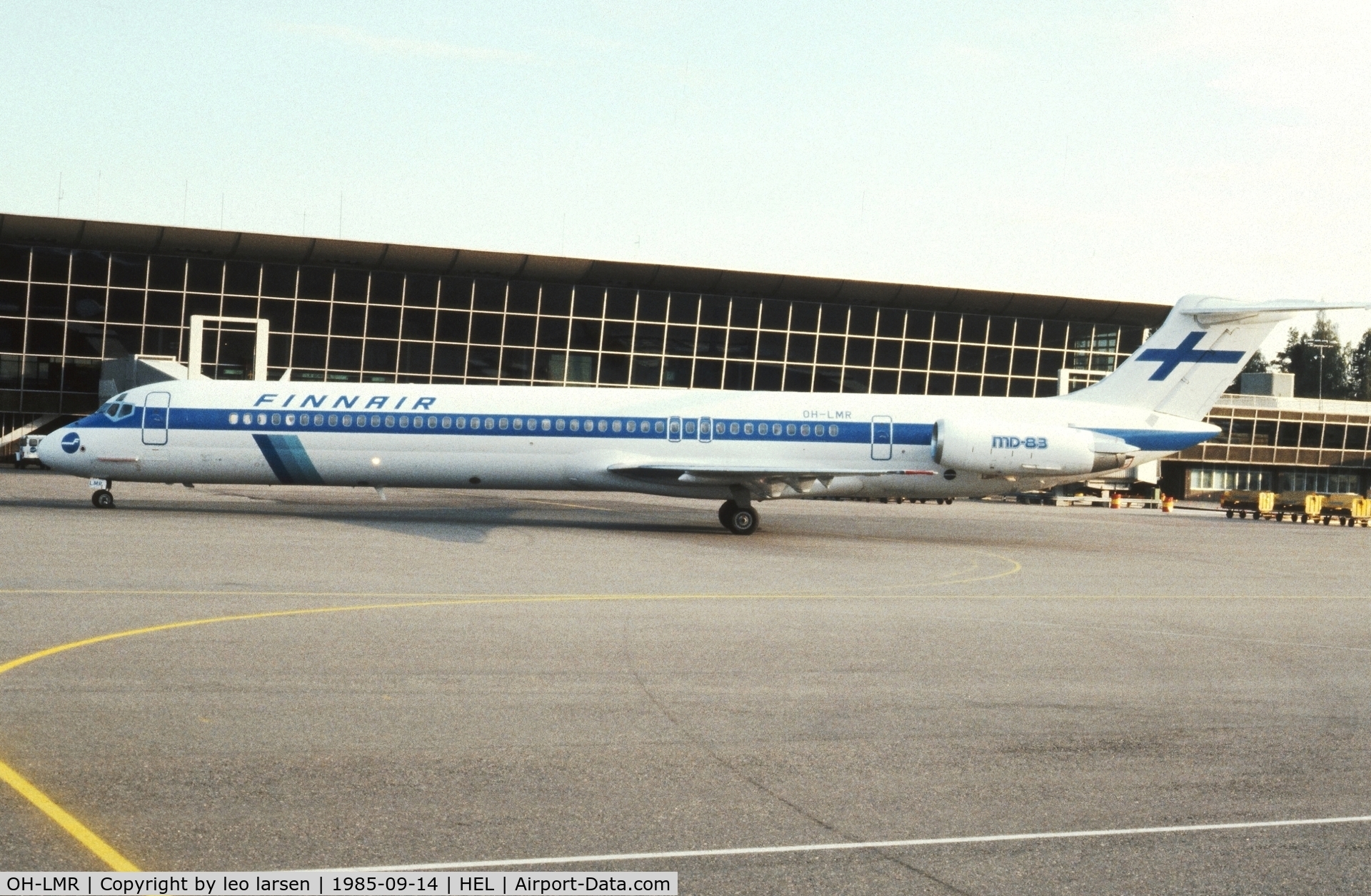 OH-LMR, 1985 McDonnell Douglas MD-83 (DC-9-83) C/N 49284, Helsinki  14.9.1985