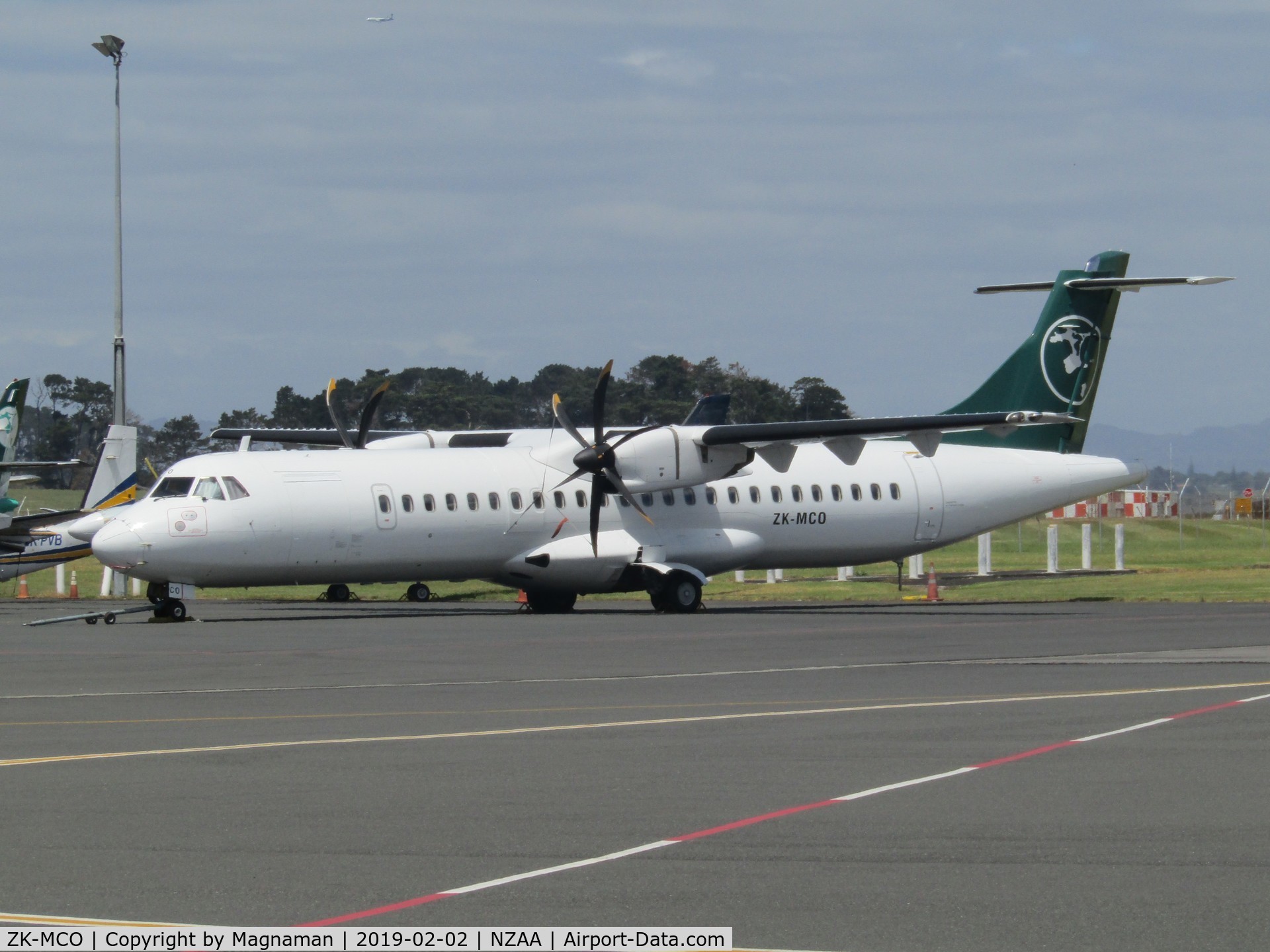 ZK-MCO, 1999 ATR 72-212A C/N 628, latest addition to Air Chathams fleet following retirement from Air New Zealand