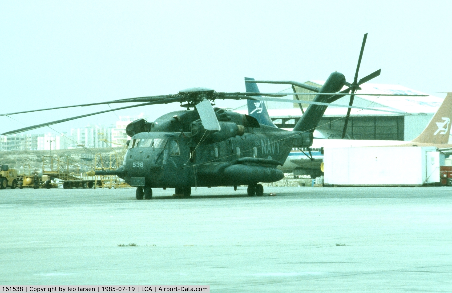 161538, Sikorsky CH-53E Super Stallion C/N 65-459, Larnaca 19.7.1985